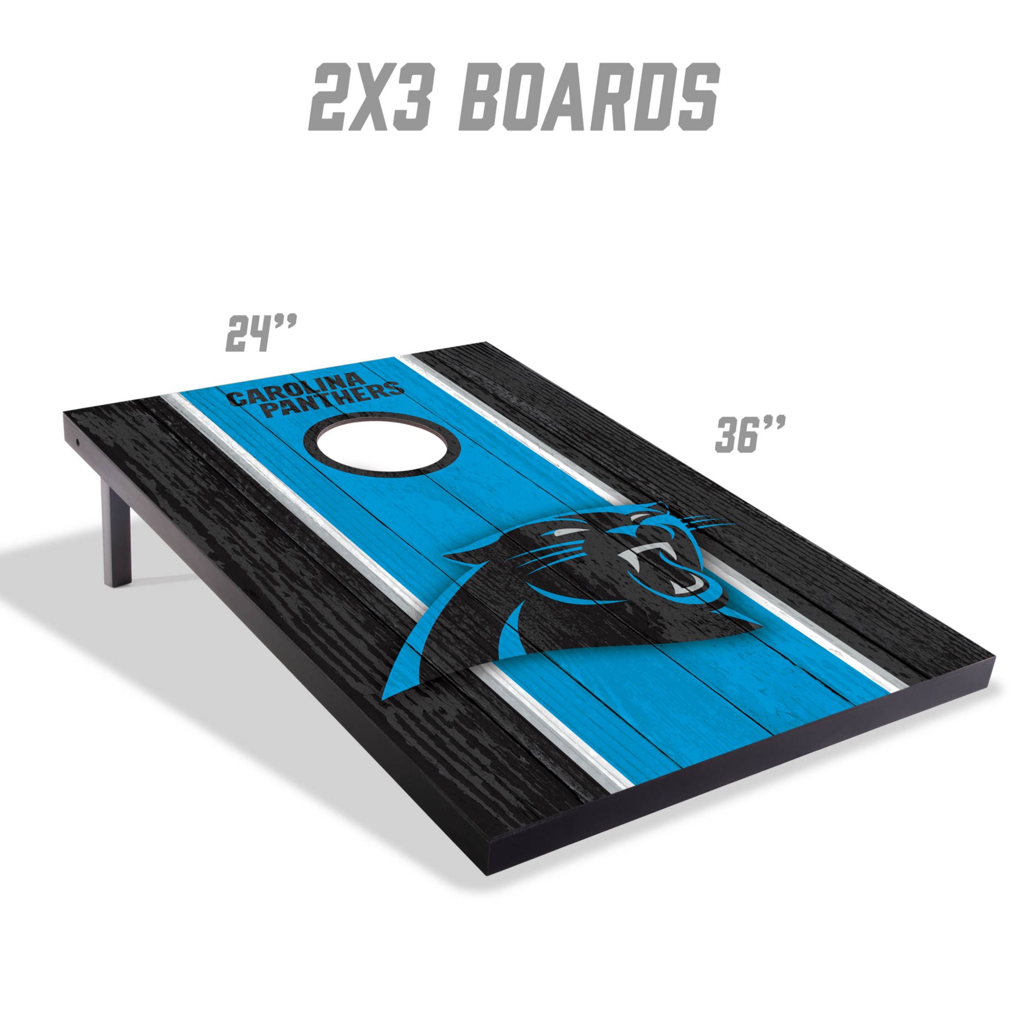 YouTheFan Carolina Panthers 2' x 3' MDF Cornhole Boards product image