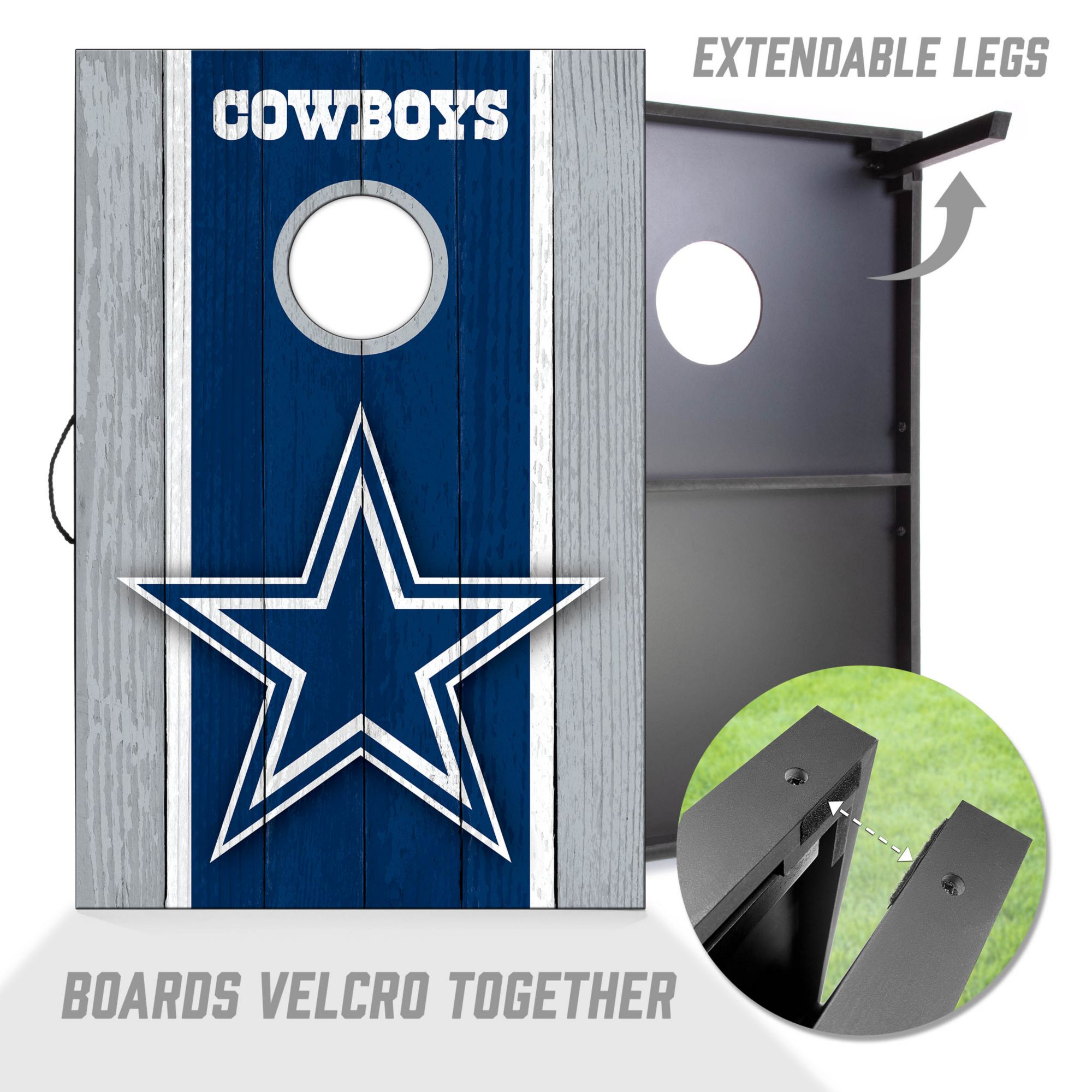 YouTheFan Dallas Cowboys 2' x 3' MDF Cornhole Boards product image