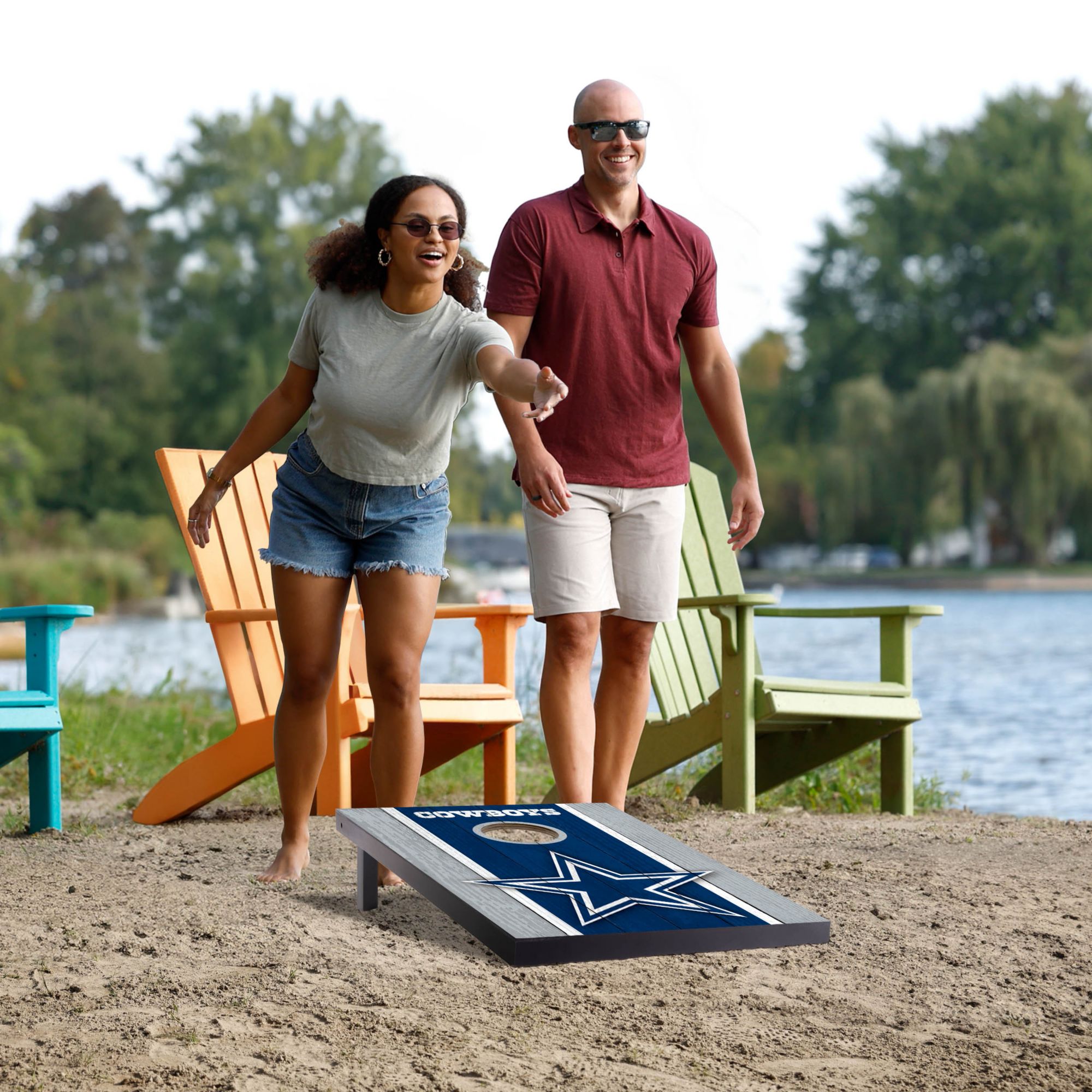 YouTheFan Dallas Cowboys 2' x 3' MDF Cornhole Boards product image