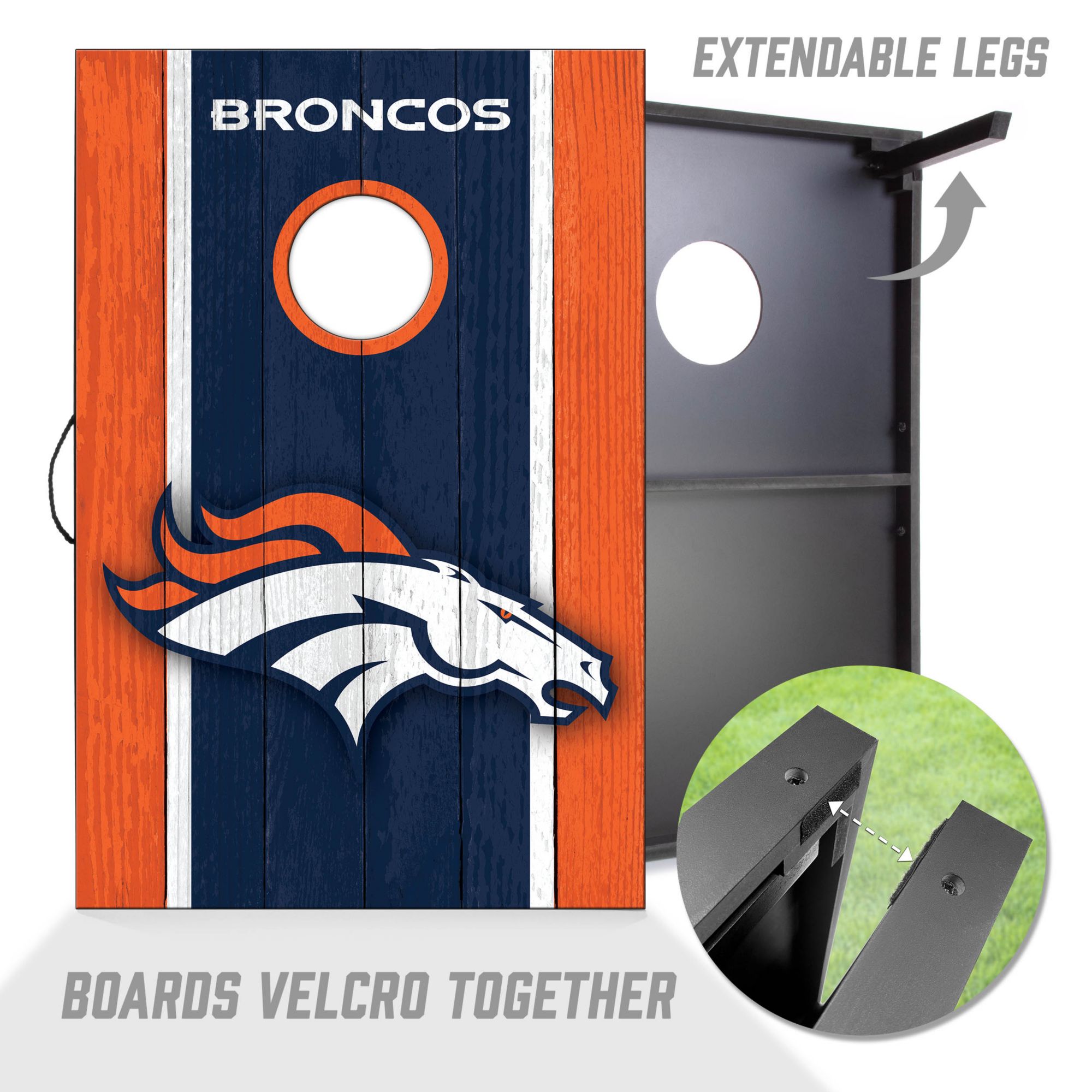YouTheFan Denver Broncos 2' x 3' MDF Cornhole Boards product image