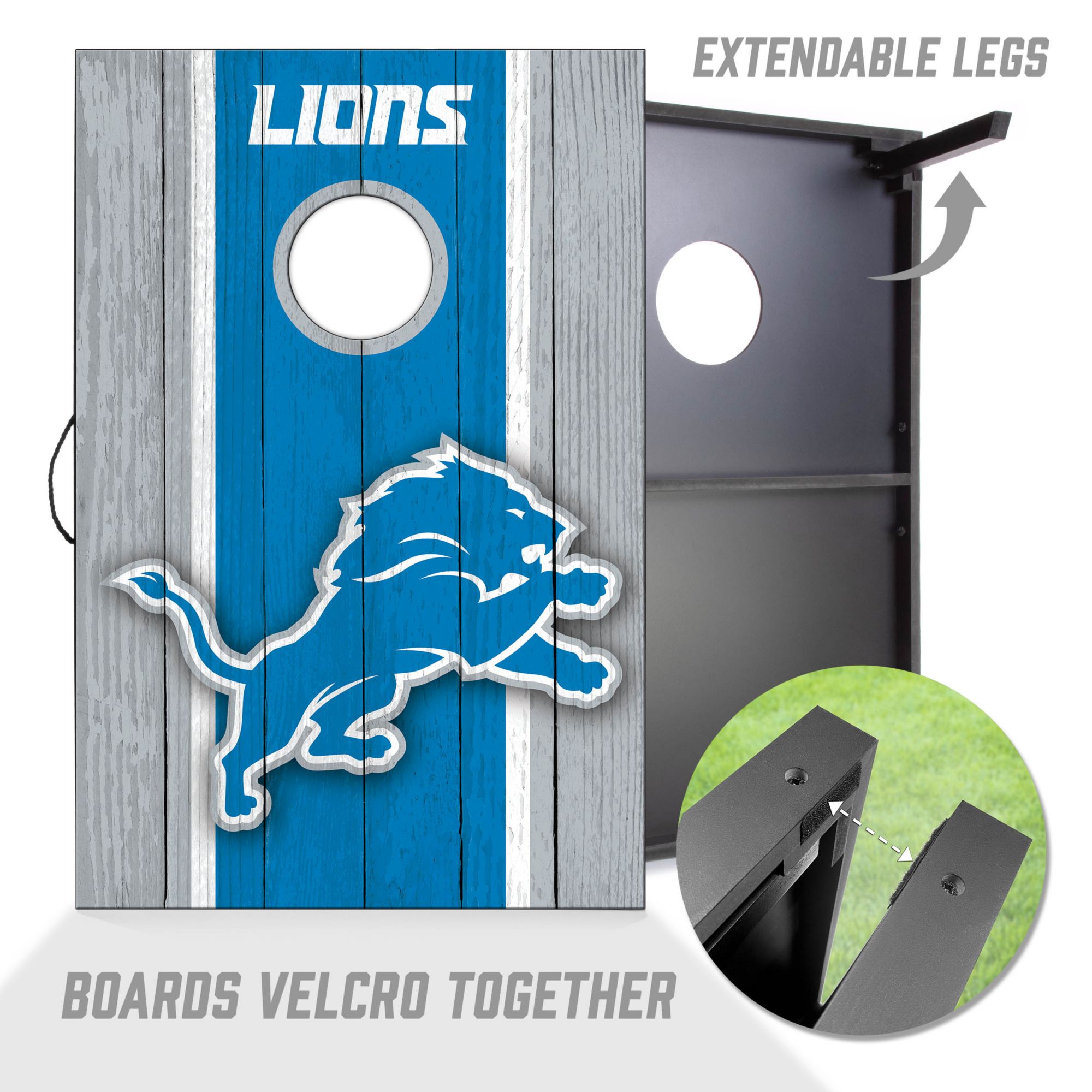 YouTheFan Detroit Lions 2' x 3' MDF Cornhole Boards product image