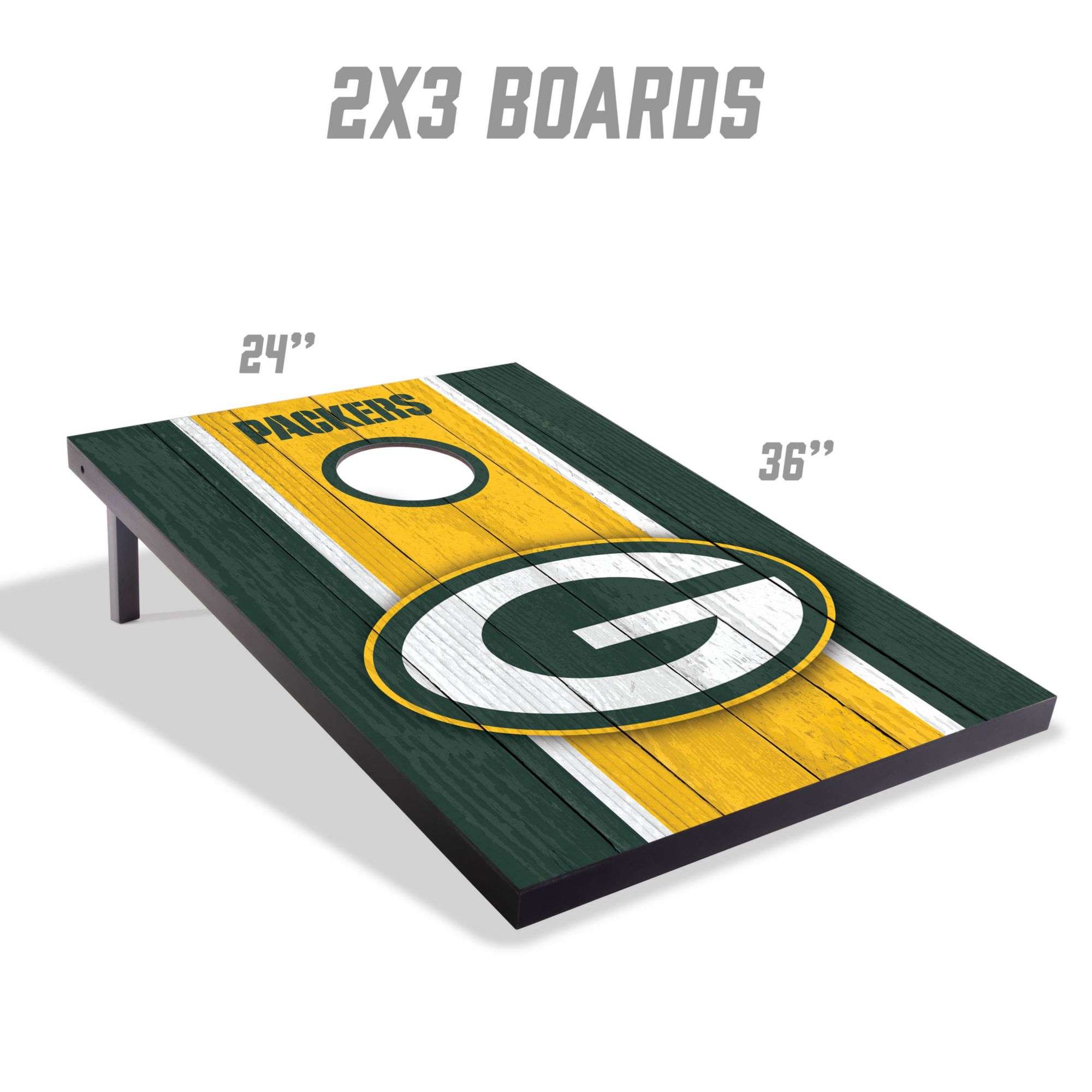 YouTheFan Green Bay Packers 2' x 3' MDF Cornhole Boards product image