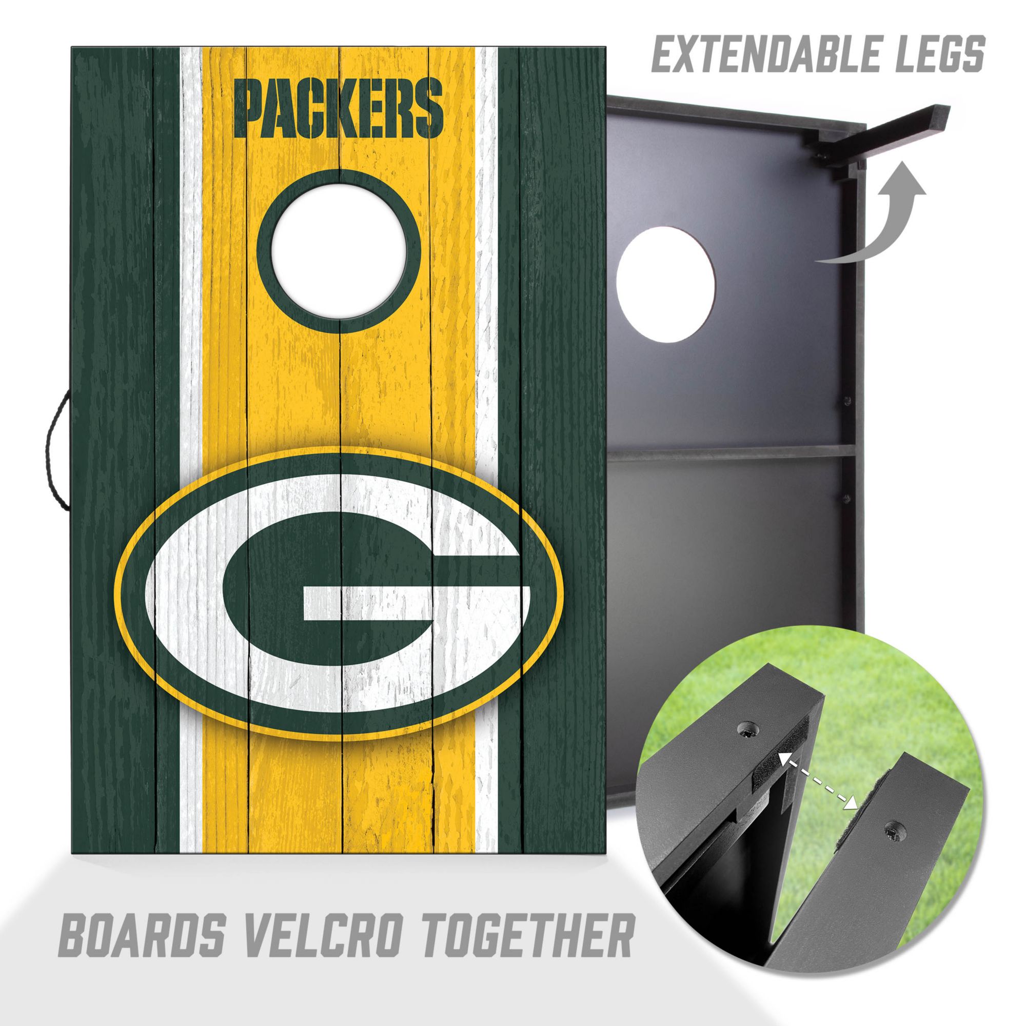 YouTheFan Green Bay Packers 2' x 3' MDF Cornhole Boards product image