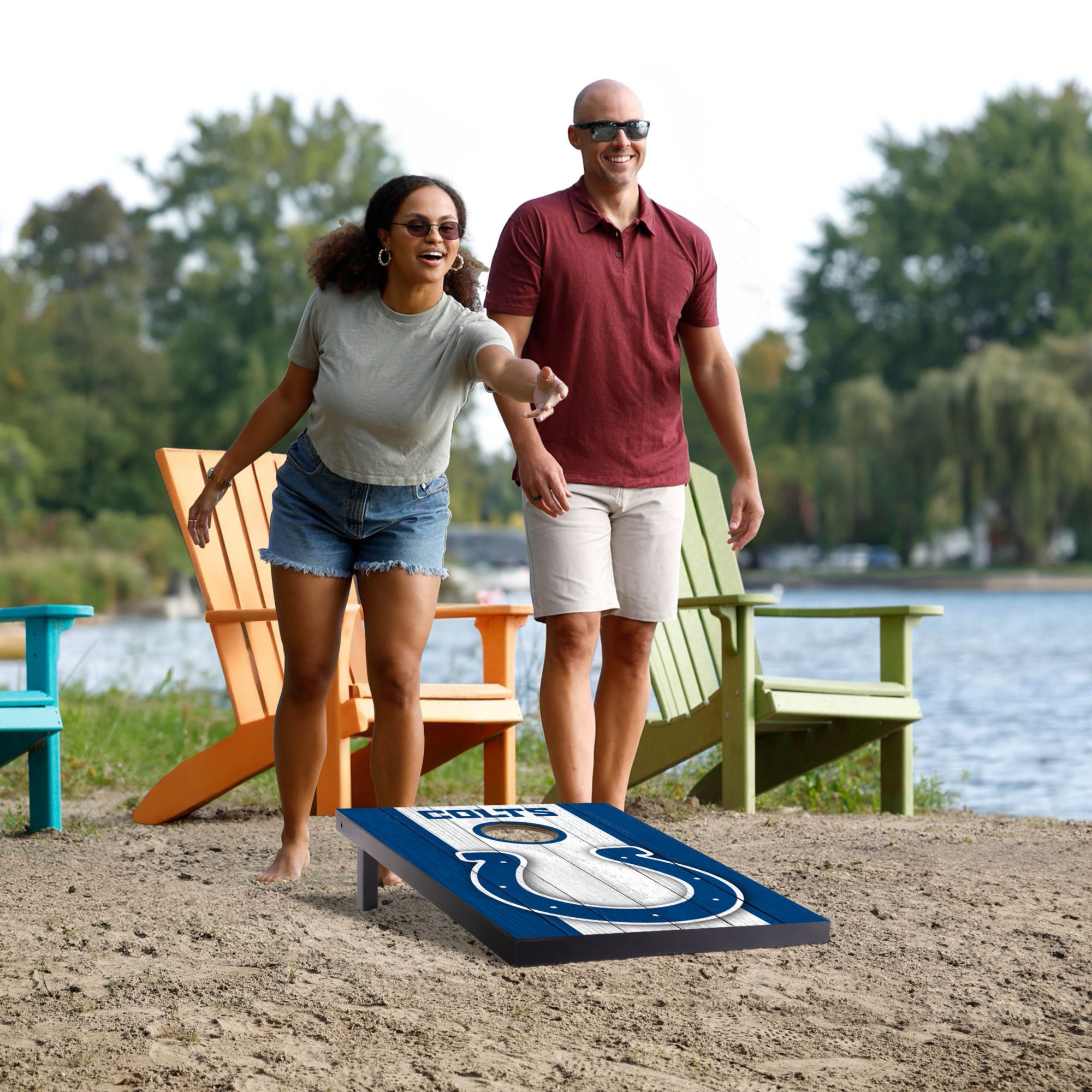 YouTheFan Indianapolis Colts 2' x 3' MDF Cornhole Boards product image
