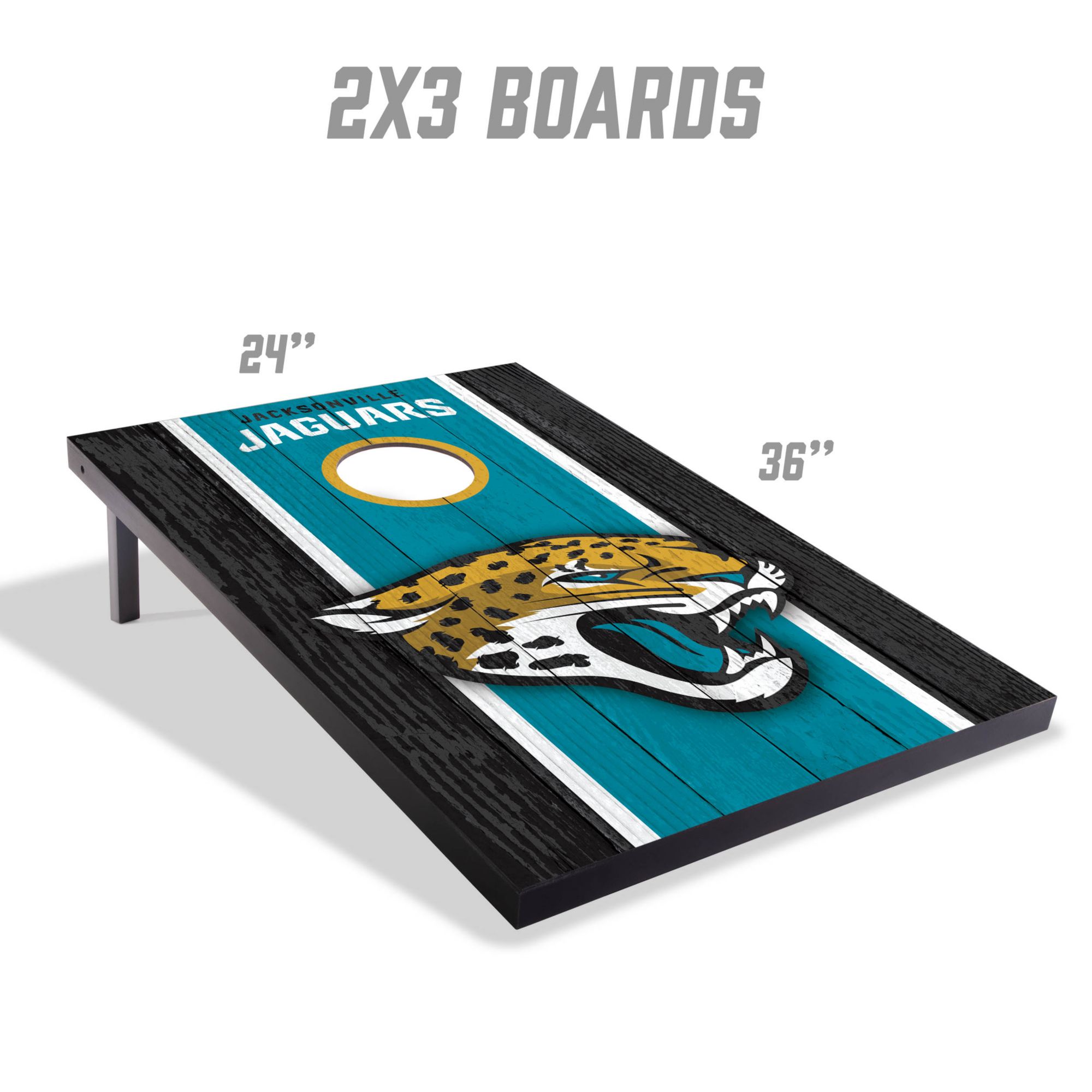 YouTheFan Jacksonville Jaguars 2' x 3' MDF Cornhole Boards product image