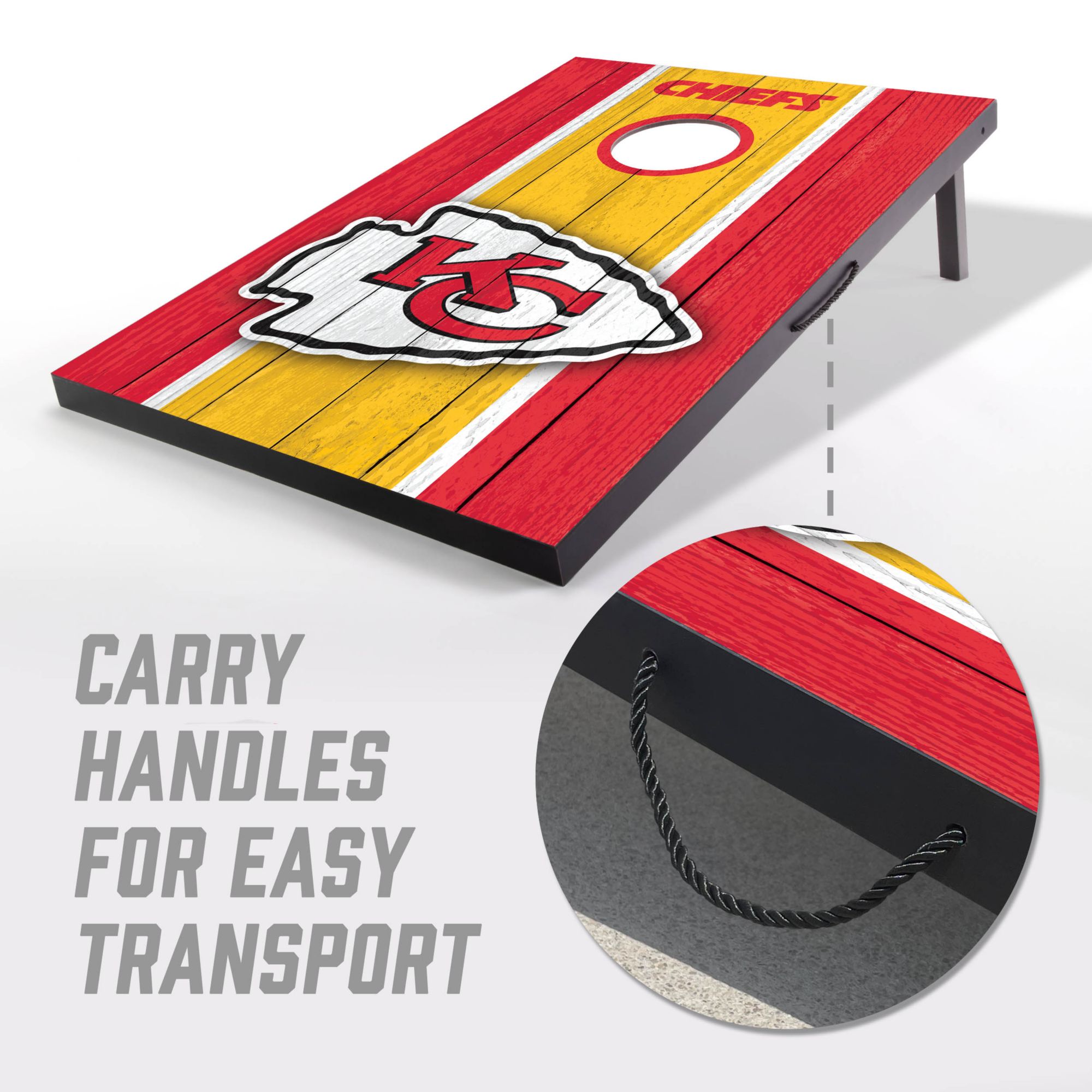 YouTheFan Kansas City Chiefs 2' x 3' MDF Cornhole Boards product image