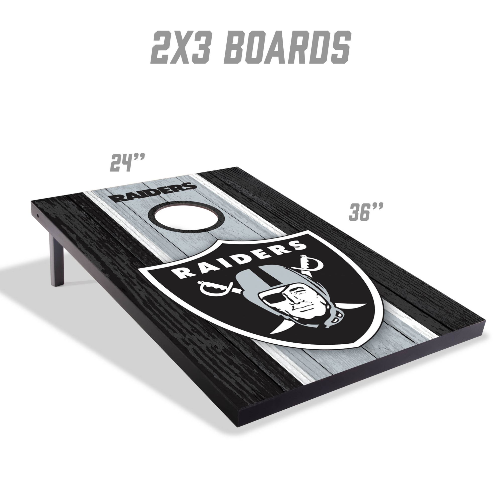 YouTheFan Las Vegas Raiders 2' x 3' MDF Cornhole Boards product image