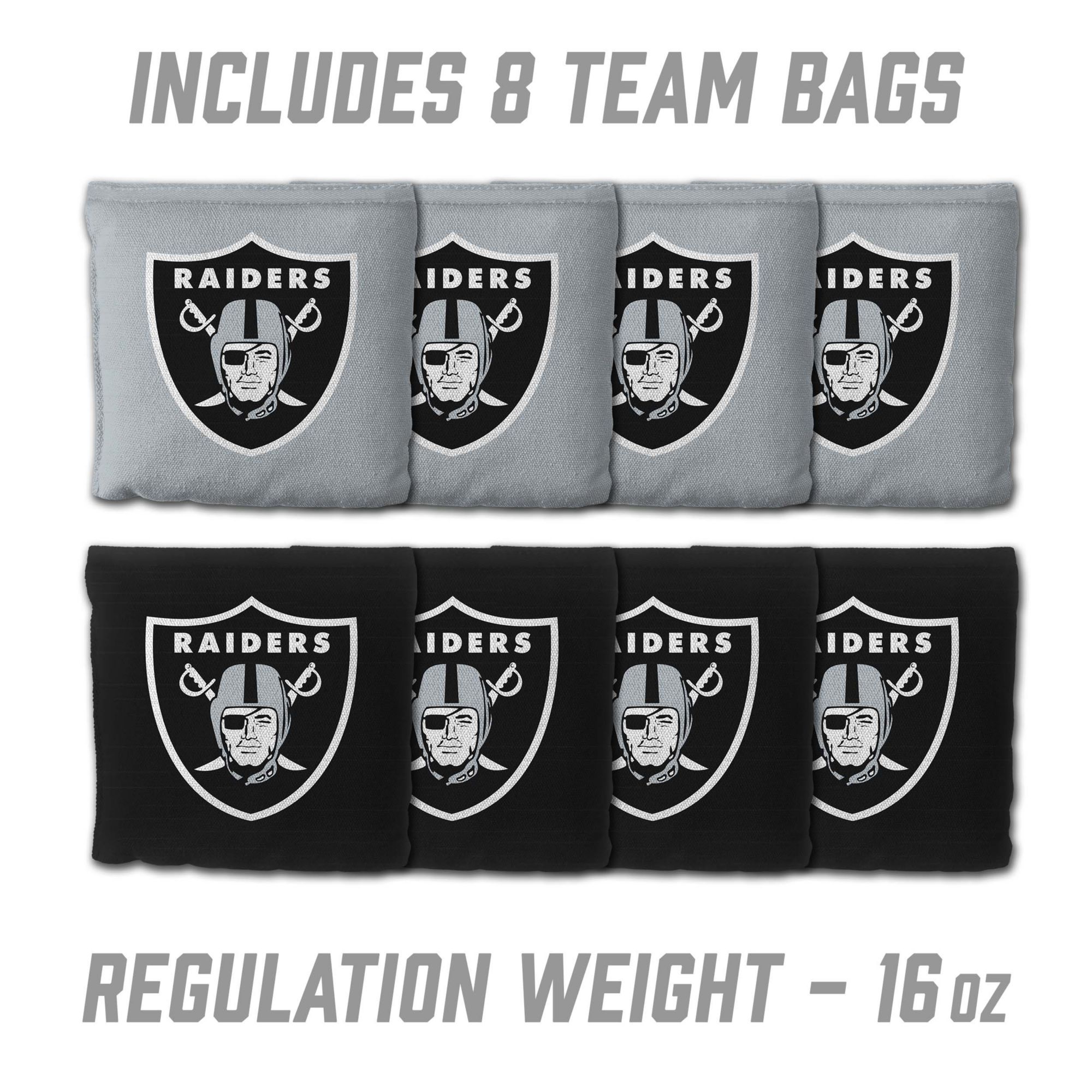 YouTheFan Las Vegas Raiders 2' x 3' MDF Cornhole Boards product image