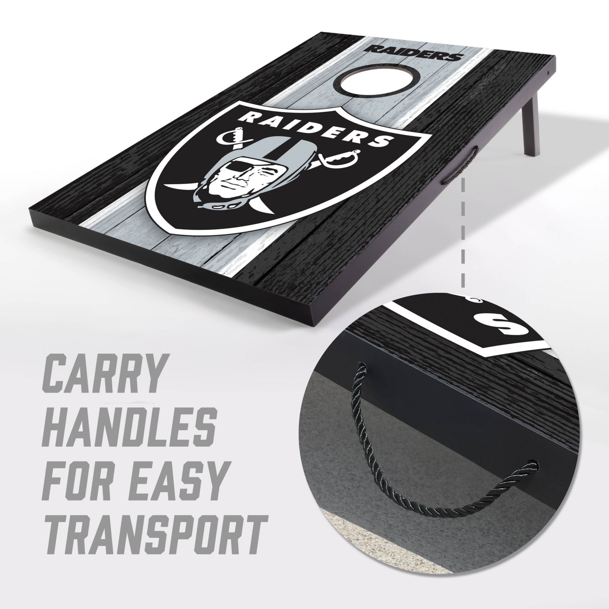YouTheFan Las Vegas Raiders 2' x 3' MDF Cornhole Boards product image