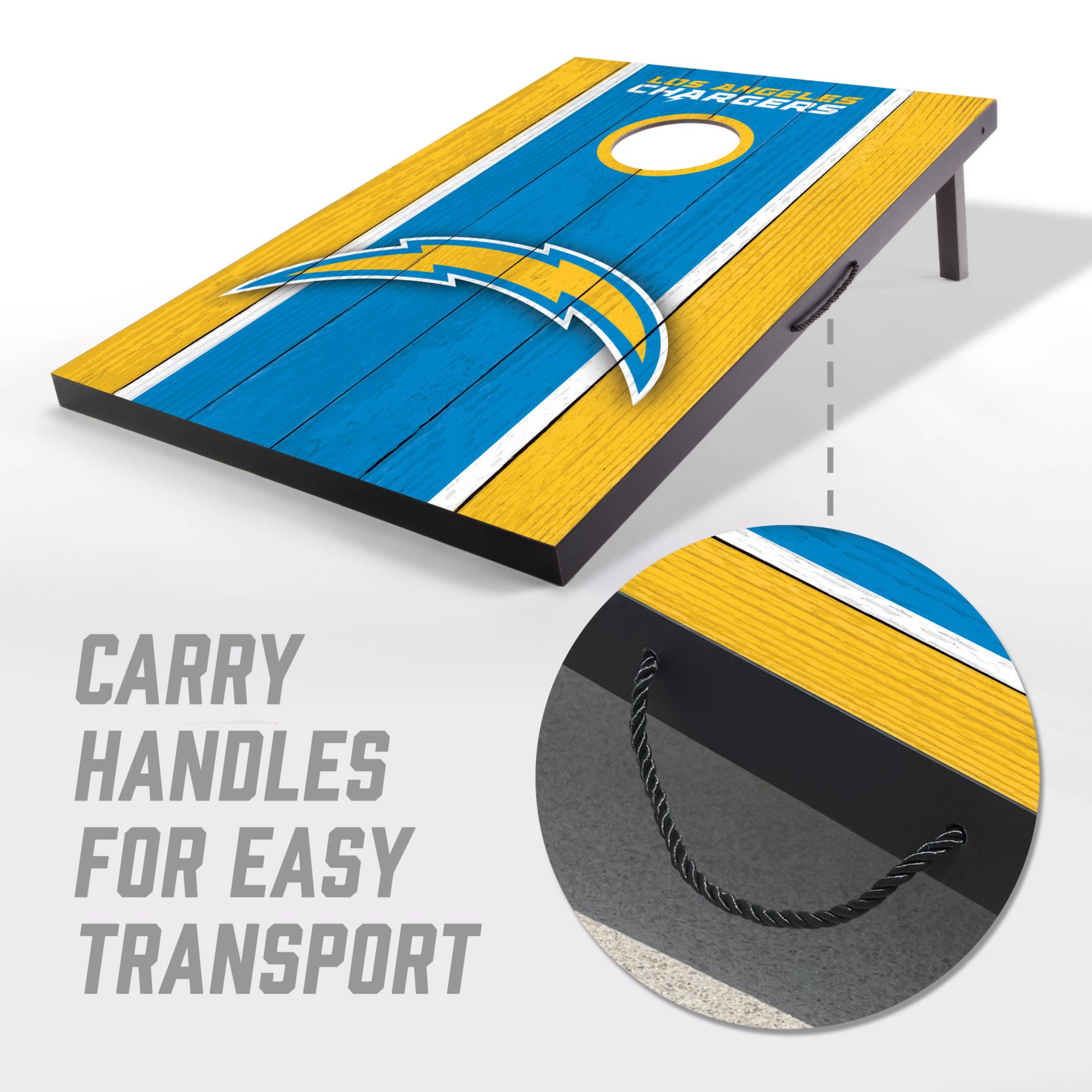 YouTheFan Los Angeles Chargers 2' x 3' MDF Cornhole Boards product image