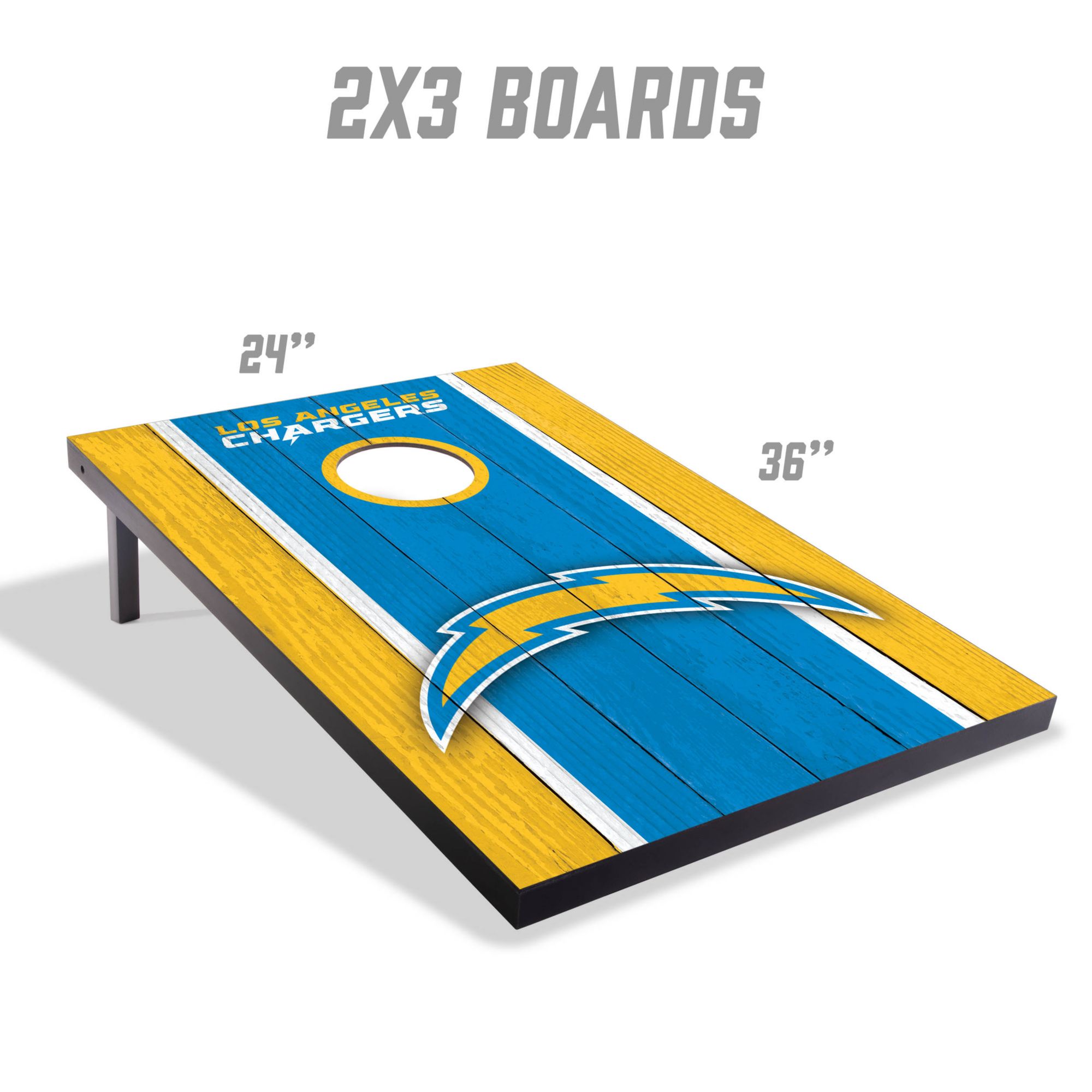 YouTheFan Los Angeles Chargers 2' x 3' MDF Cornhole Boards product image