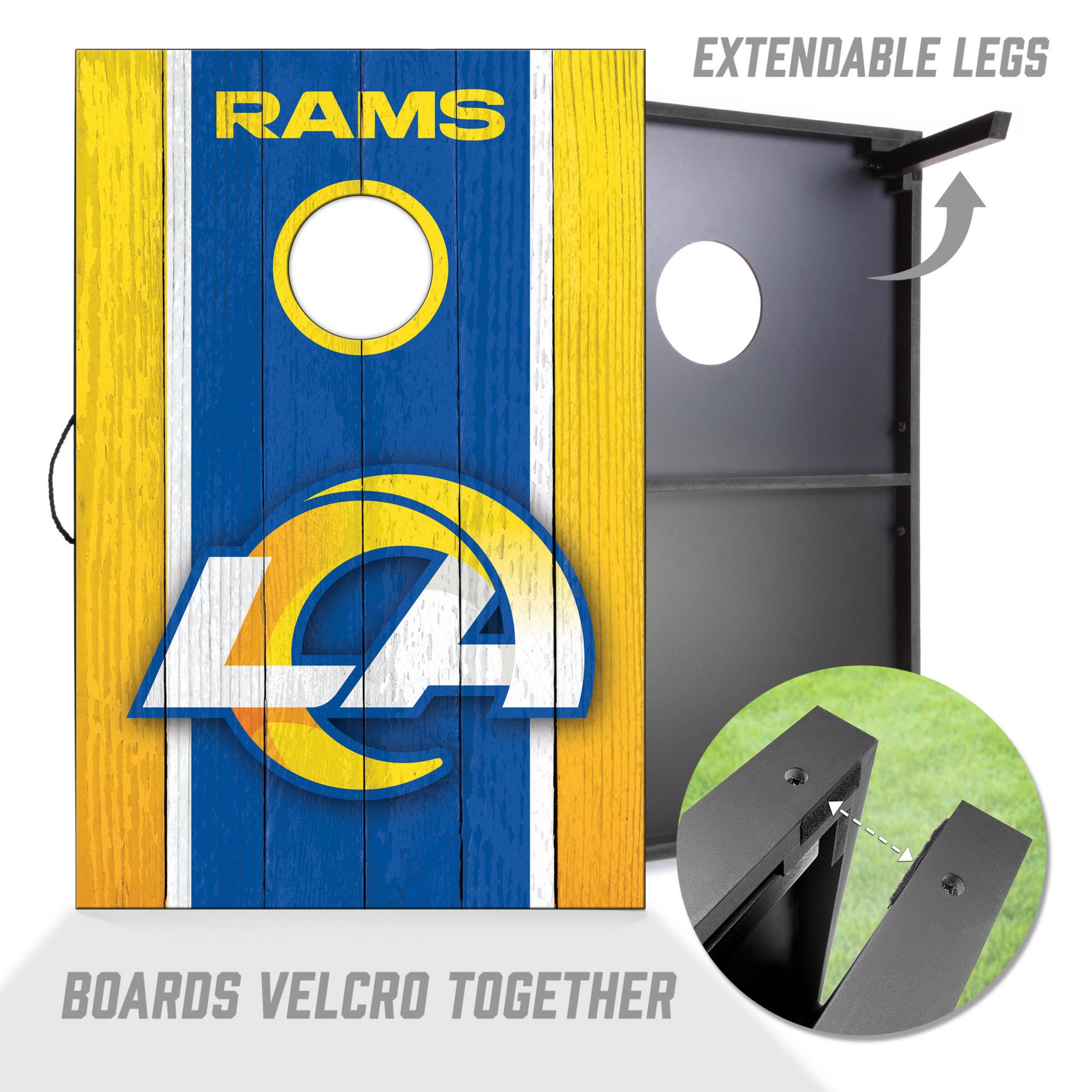 YouTheFan Los Angeles Rams 2' x 3' MDF Cornhole Boards product image