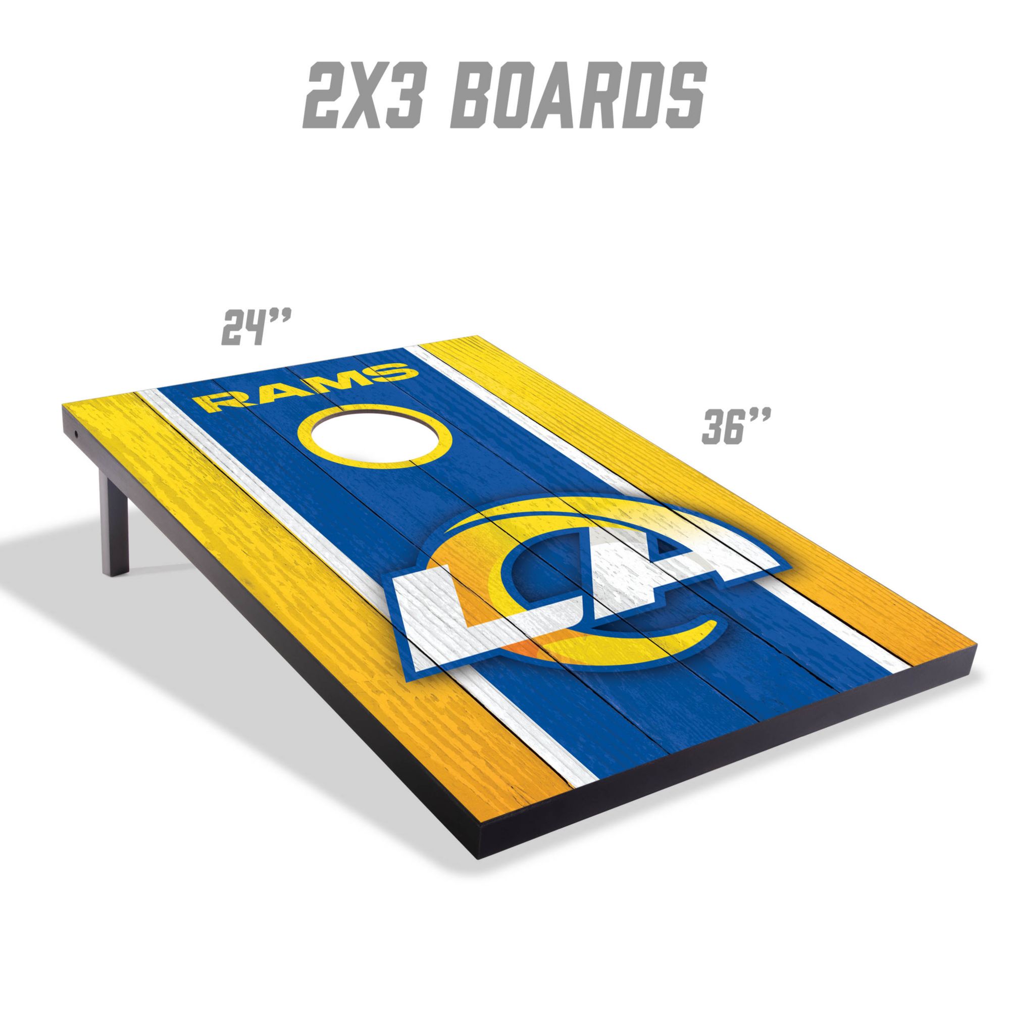 YouTheFan Los Angeles Rams 2' x 3' MDF Cornhole Boards product image