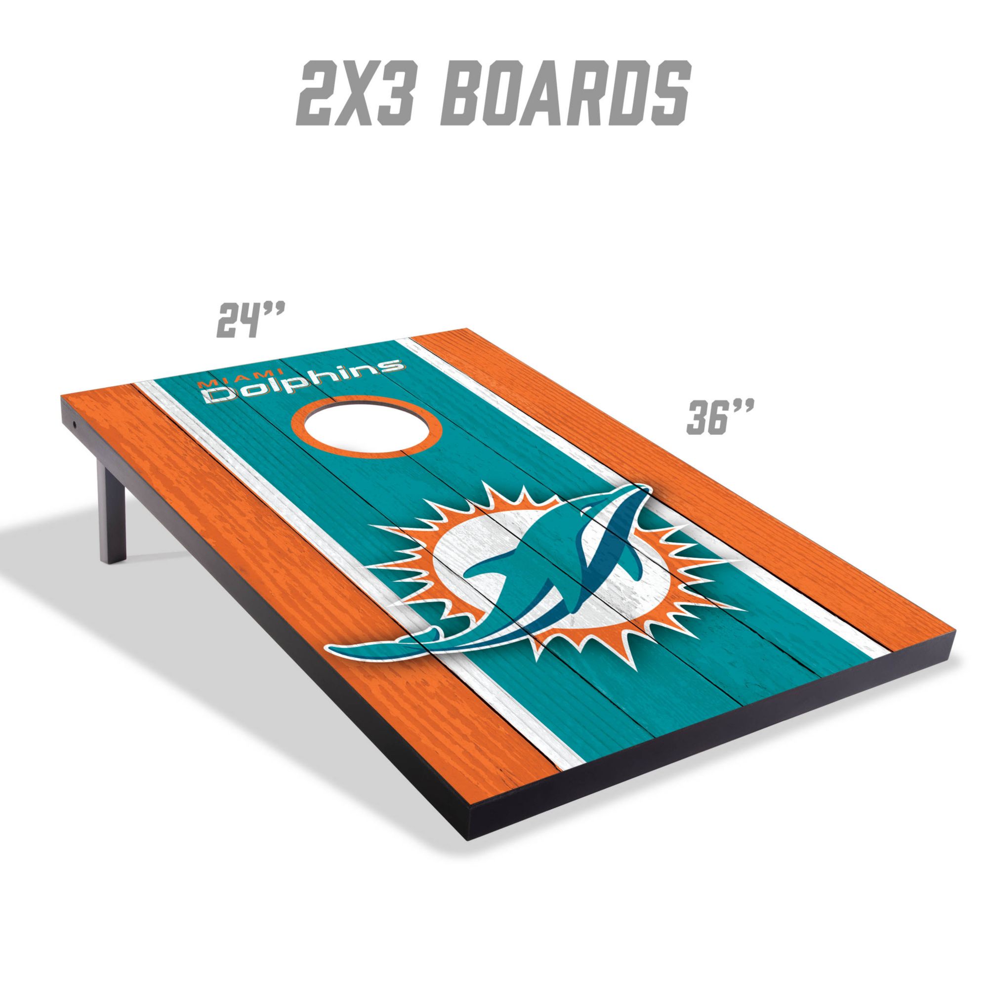 YouTheFan Miami Dolphins 2' x 3' MDF Cornhole Boards product image