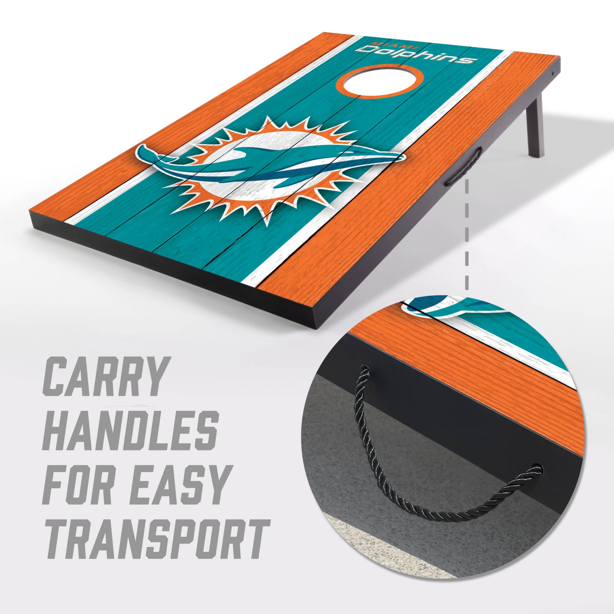 YouTheFan Miami Dolphins 2' x 3' MDF Cornhole Boards product image