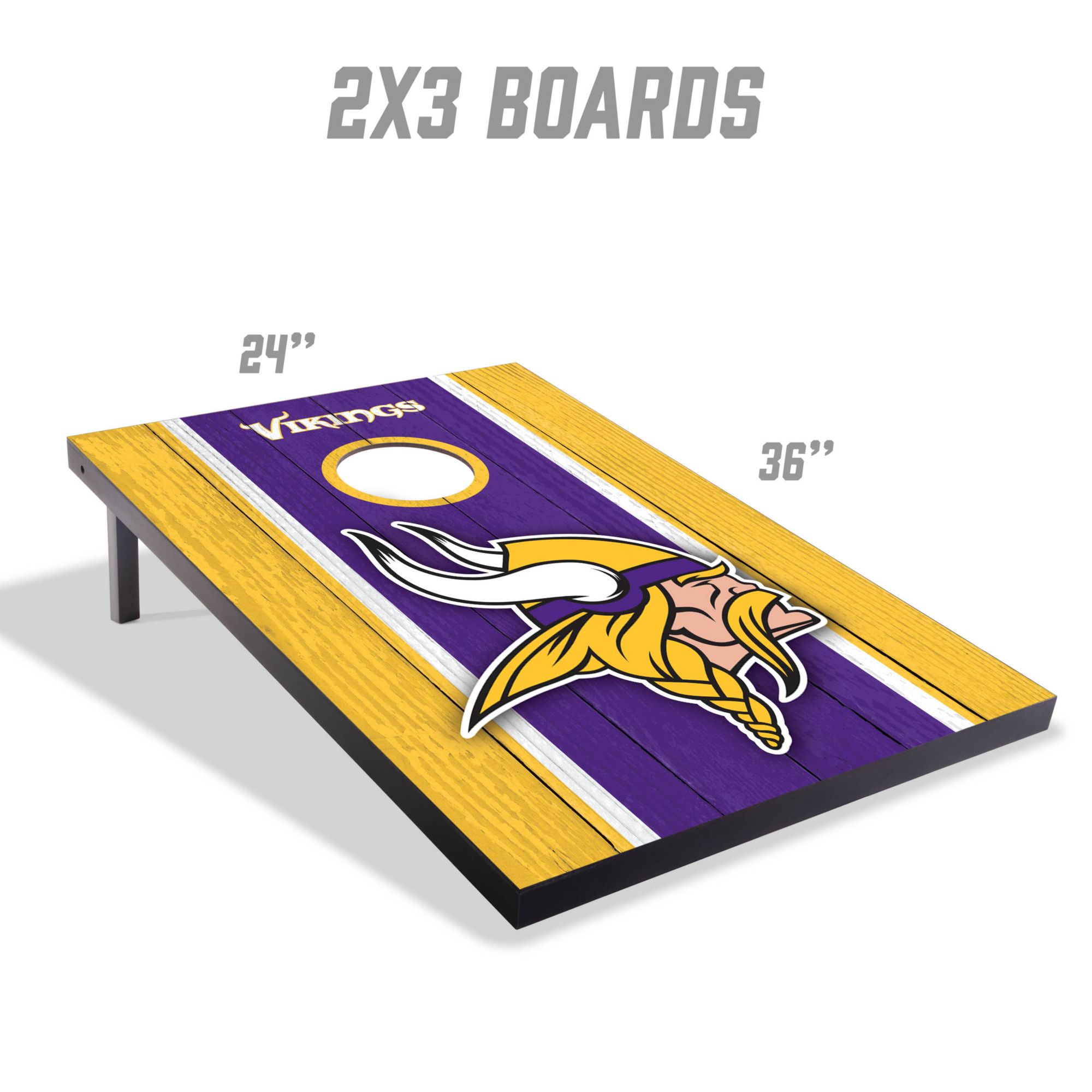 YouTheFan Minnesota Vikings 2' x 3' MDF Cornhole Boards product image