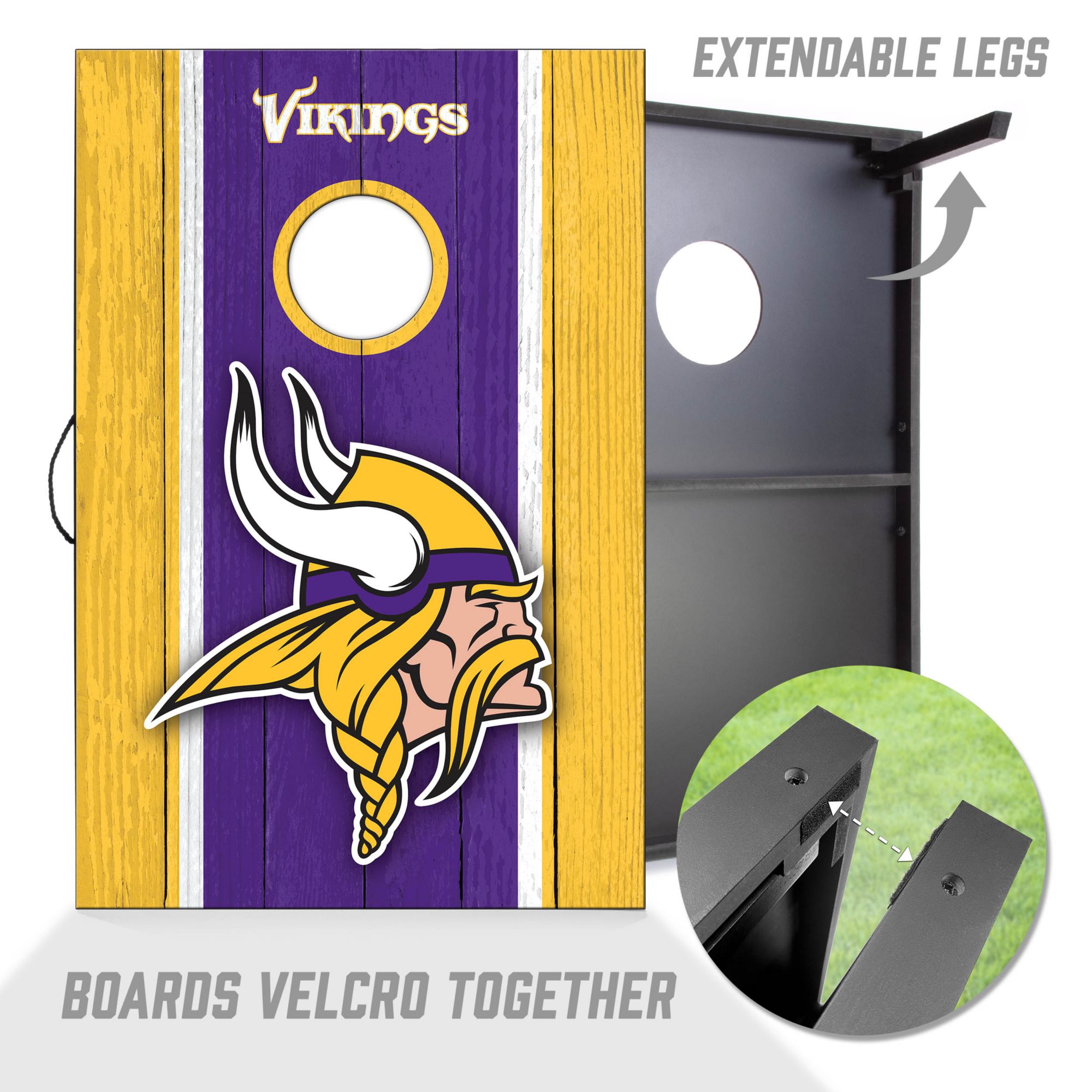YouTheFan Minnesota Vikings 2' x 3' MDF Cornhole Boards product image