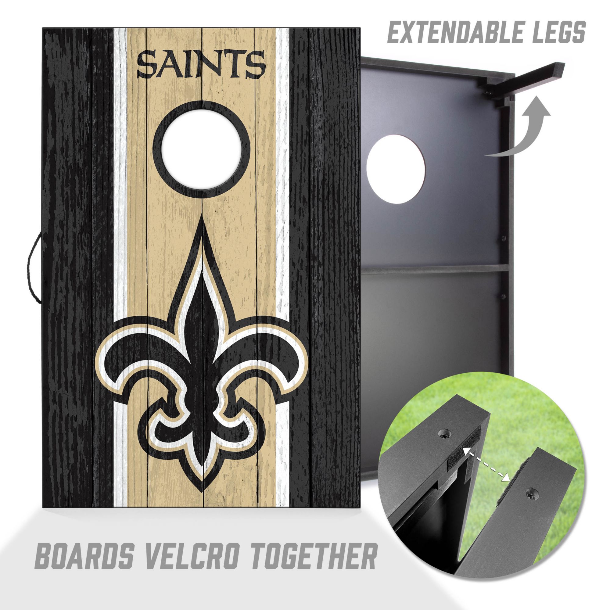 YouTheFan New Orleans Saints 2' x 3' MDF Cornhole Boards product image