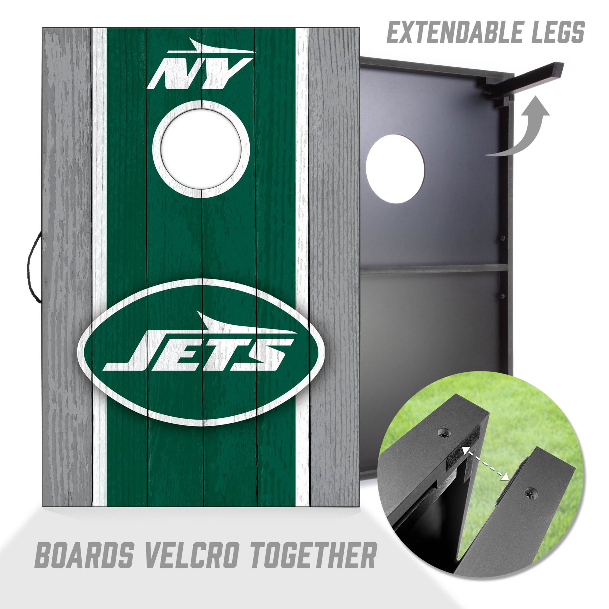 YouTheFan New York Jets 2' x 3' MDF Cornhole Boards product image
