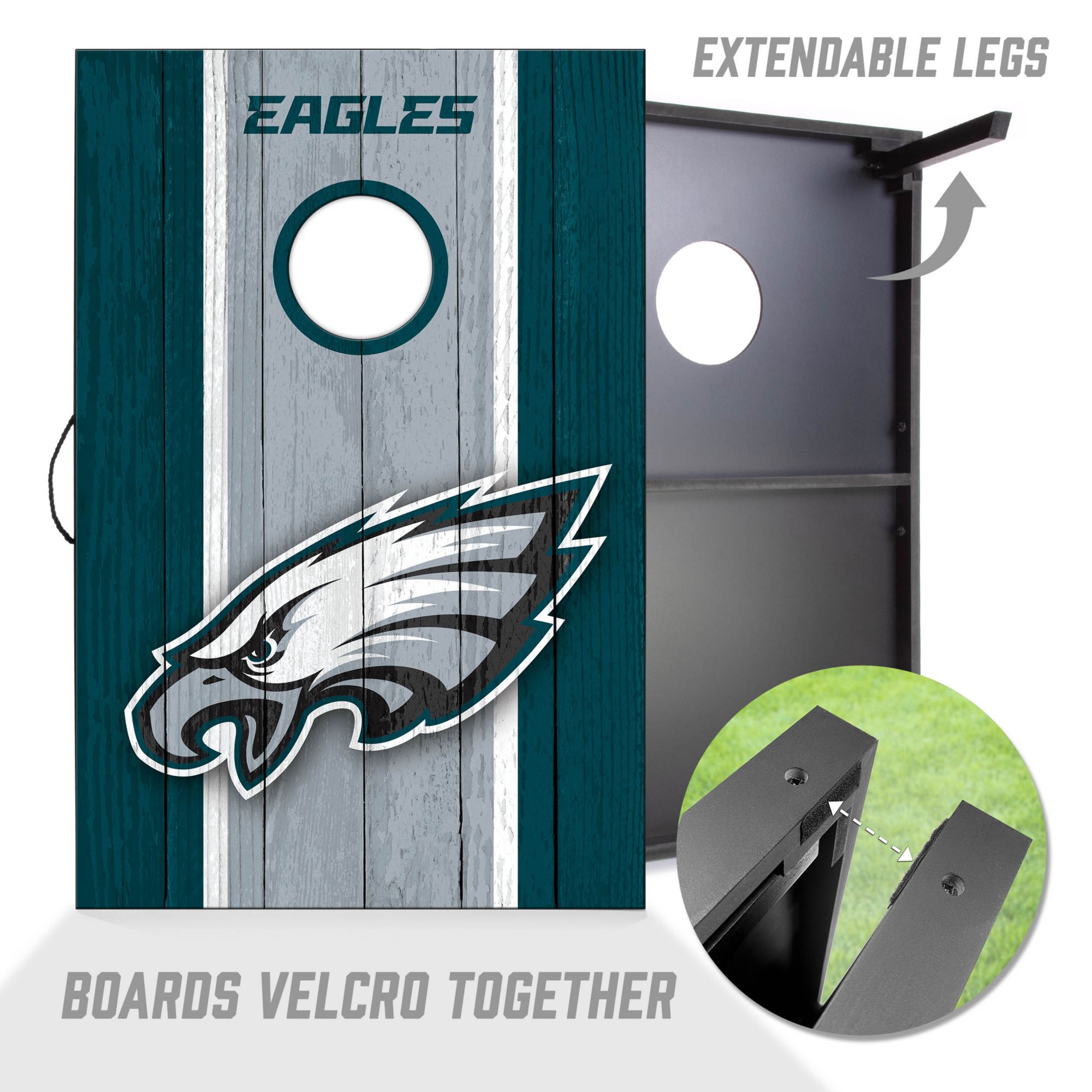 YouTheFan Philadelphia Eagles 2' x 3' MDF Cornhole Boards product image