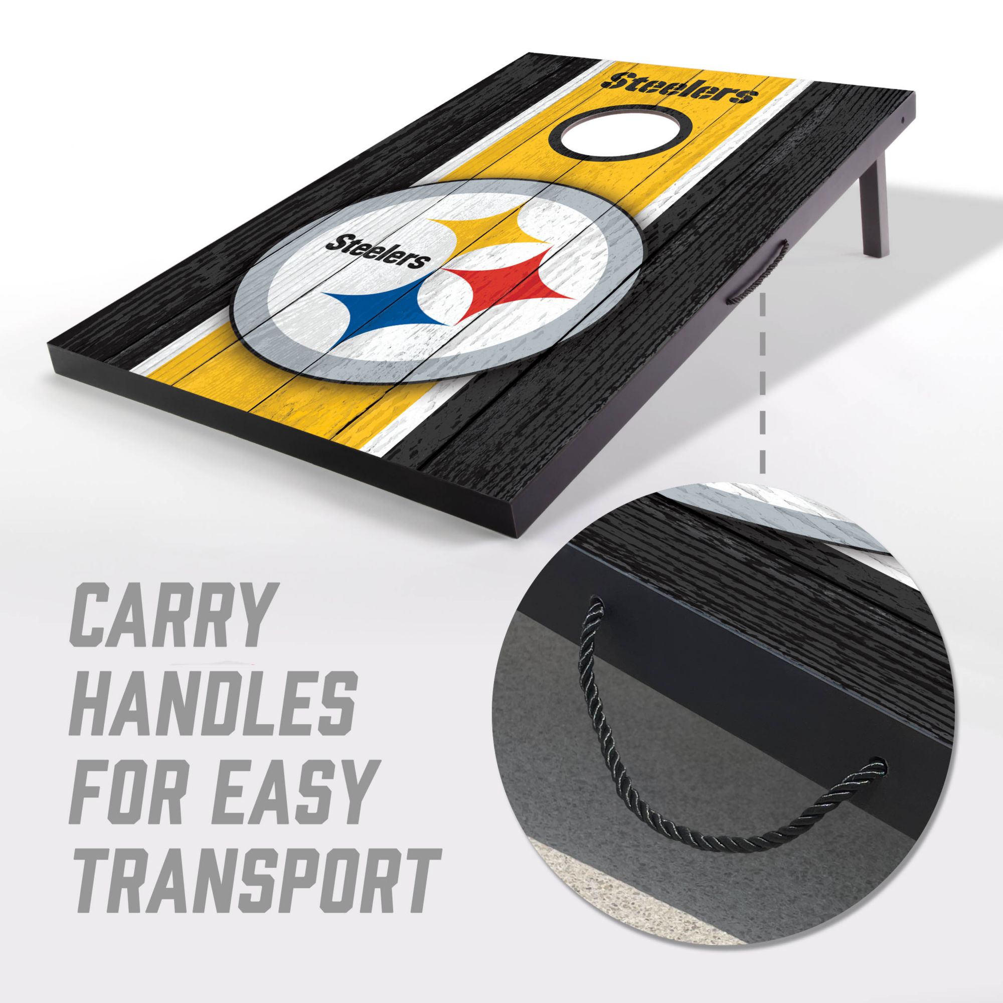 YouTheFan Pittsburgh Steelers 2' x 3' MDF Cornhole Boards product image