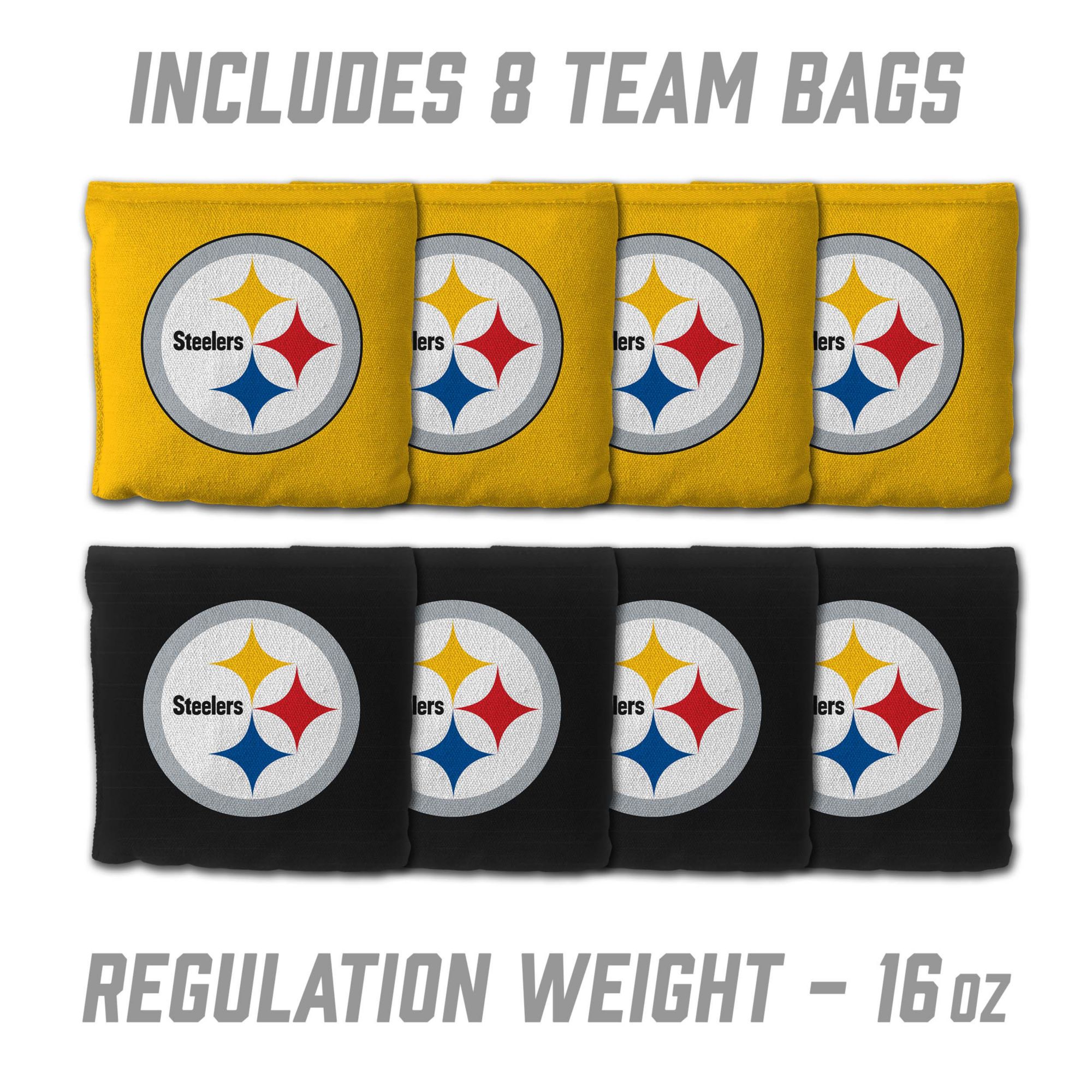 YouTheFan Pittsburgh Steelers 2' x 3' MDF Cornhole Boards product image