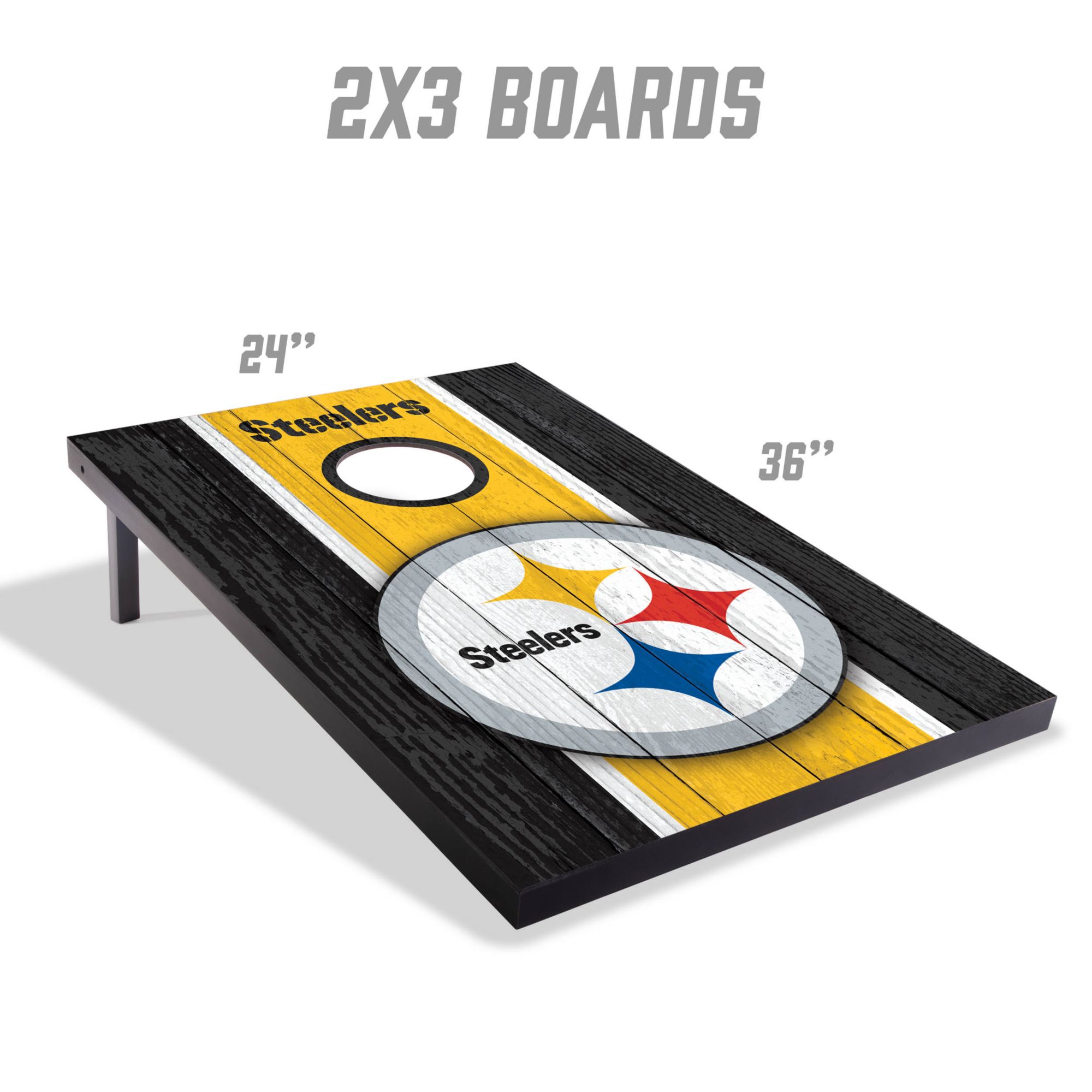YouTheFan Pittsburgh Steelers 2' x 3' MDF Cornhole Boards product image