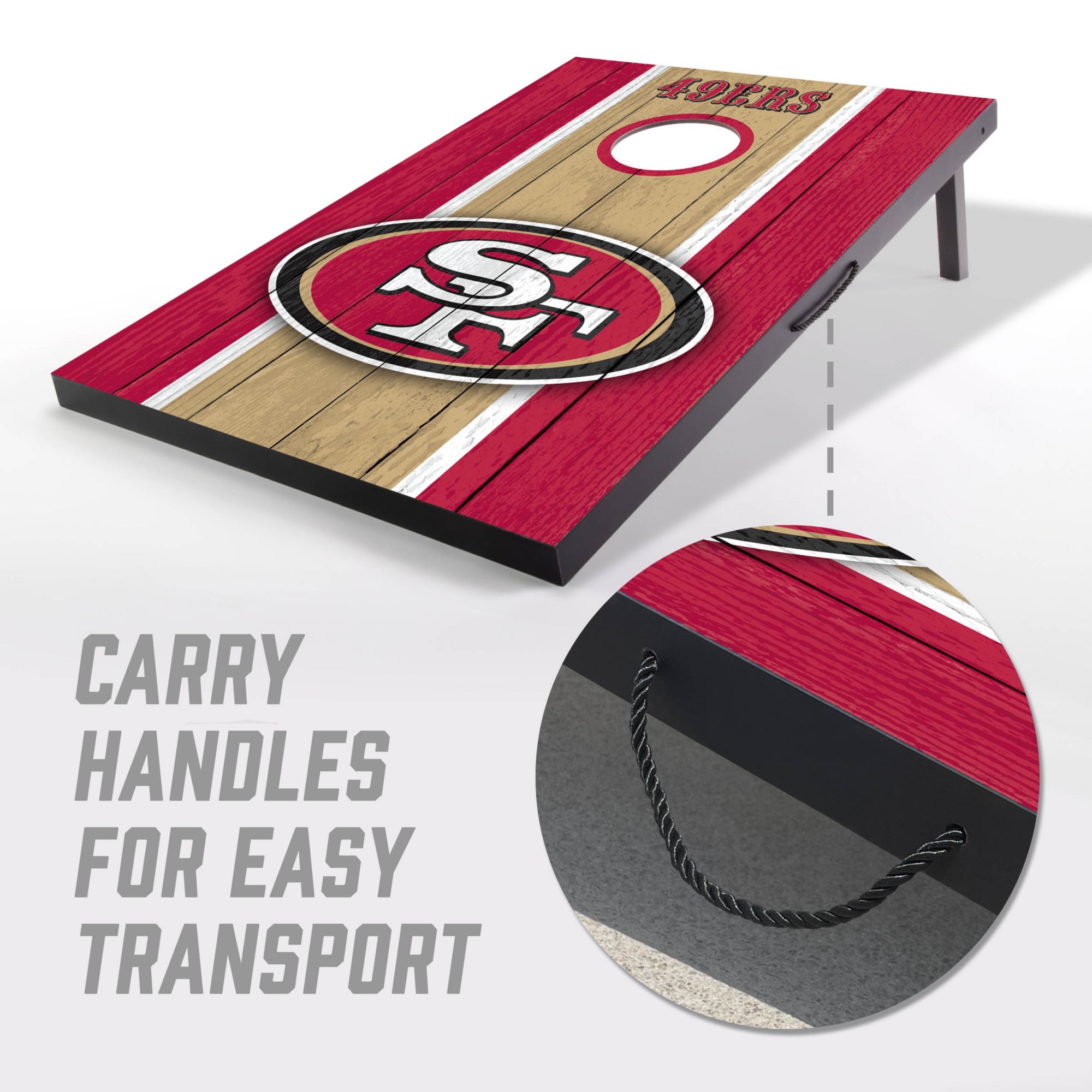 YouTheFan San Francisco 49ers 2' x 3' MDF Cornhole Boards product image