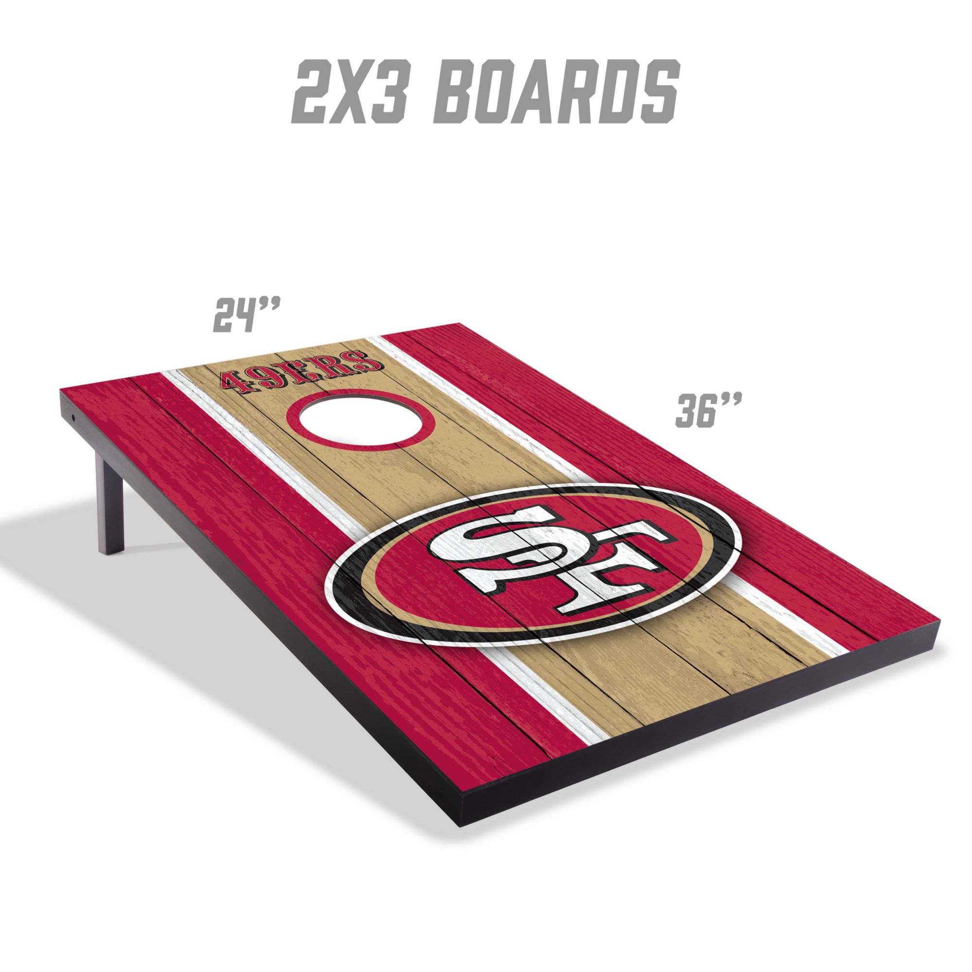 YouTheFan San Francisco 49ers 2' x 3' MDF Cornhole Boards product image