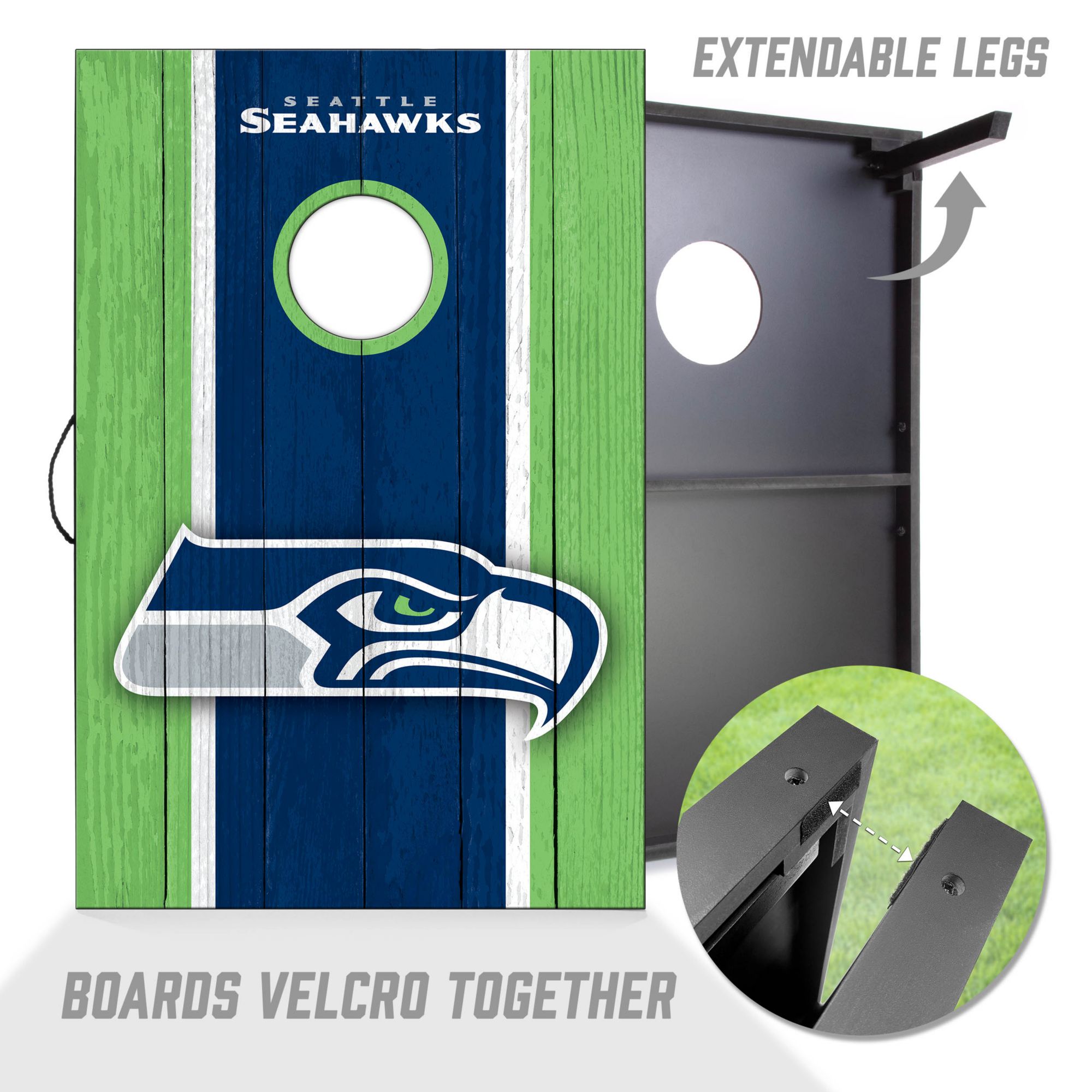 YouTheFan Seattle Seahawks 2' x 3' MDF Cornhole Boards product image