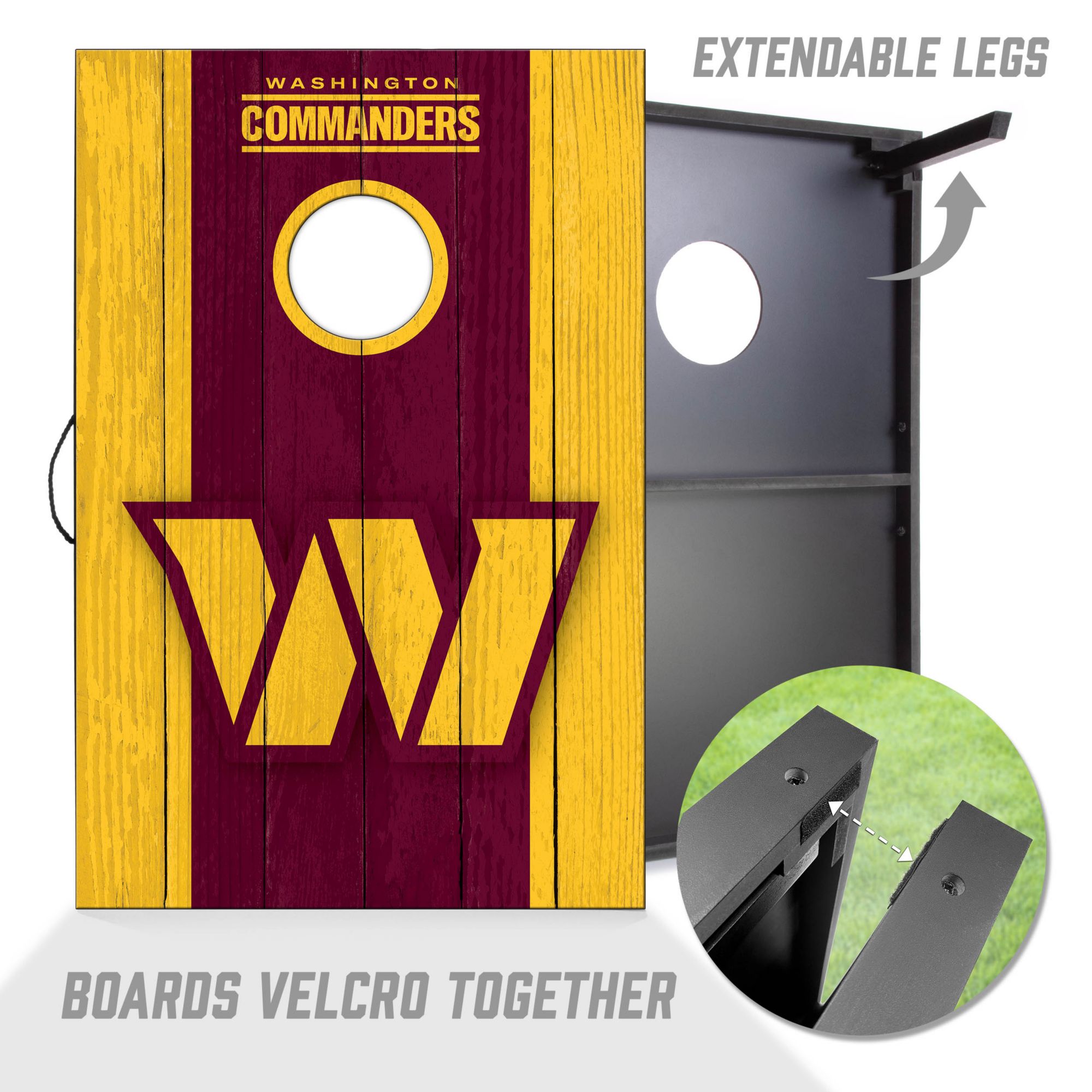 YouTheFan Washington Commanders 2' x 3' MDF Cornhole Boards product image