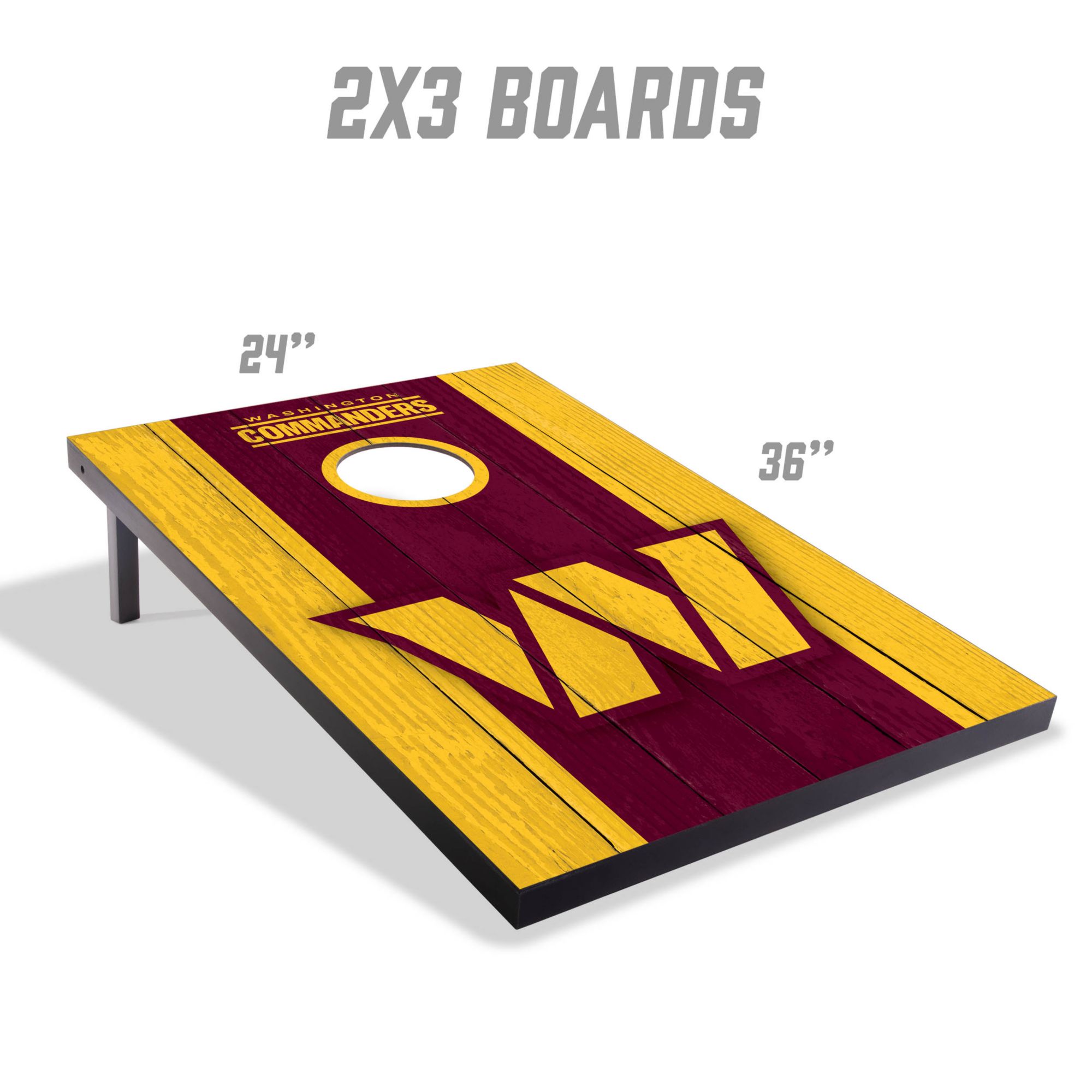 YouTheFan Washington Commanders 2' x 3' MDF Cornhole Boards product image