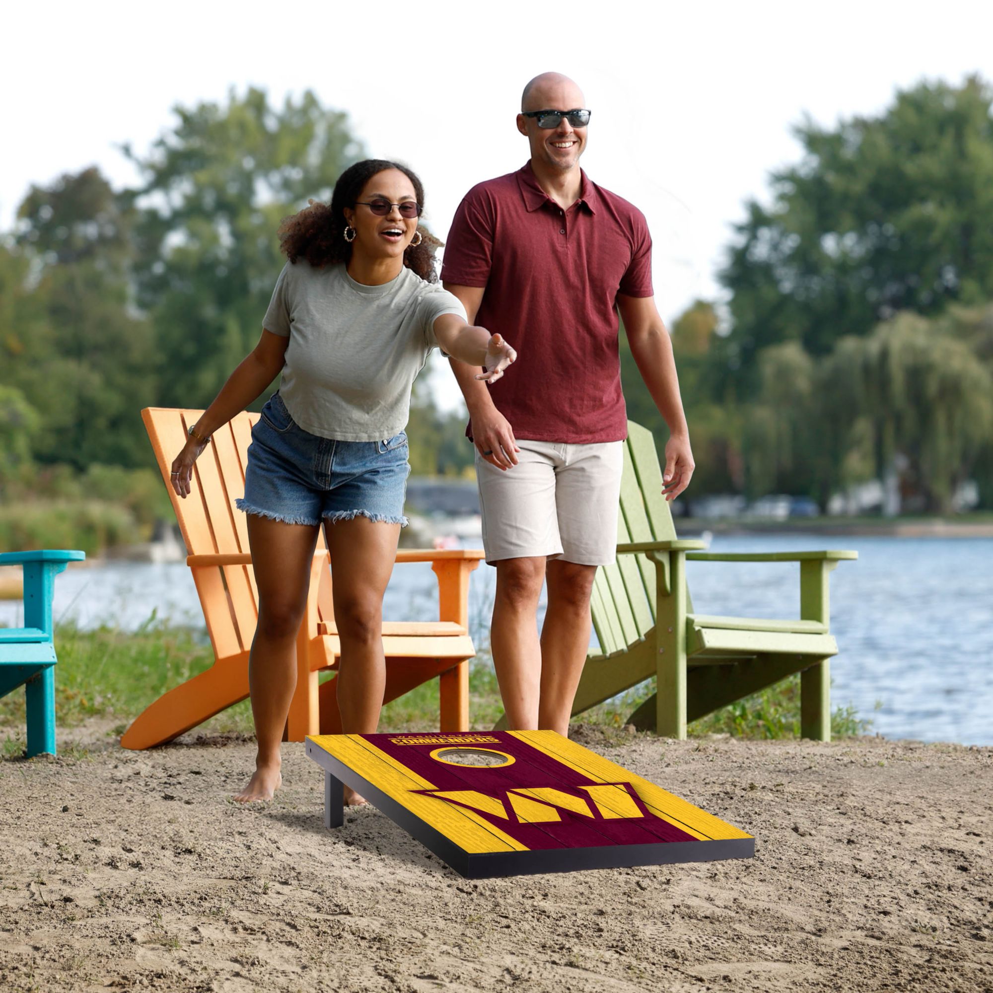 YouTheFan Washington Commanders 2' x 3' MDF Cornhole Boards product image
