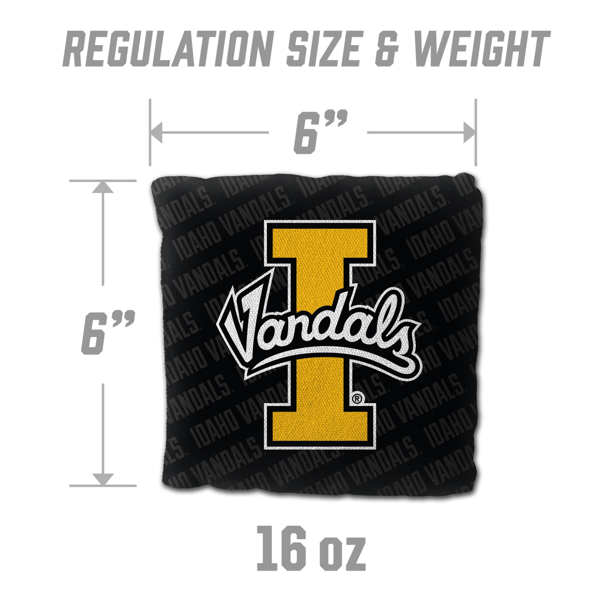 YouTheFan Idaho State Bengals Black 4-Pack Cornhole Bean Bag Set product image