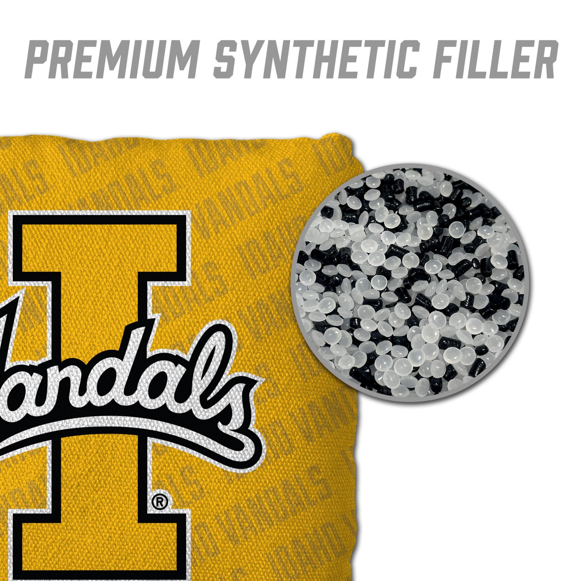 YouTheFan Idaho State Bengals Yellow 4-Pack Cornhole Bean Bag Set product image