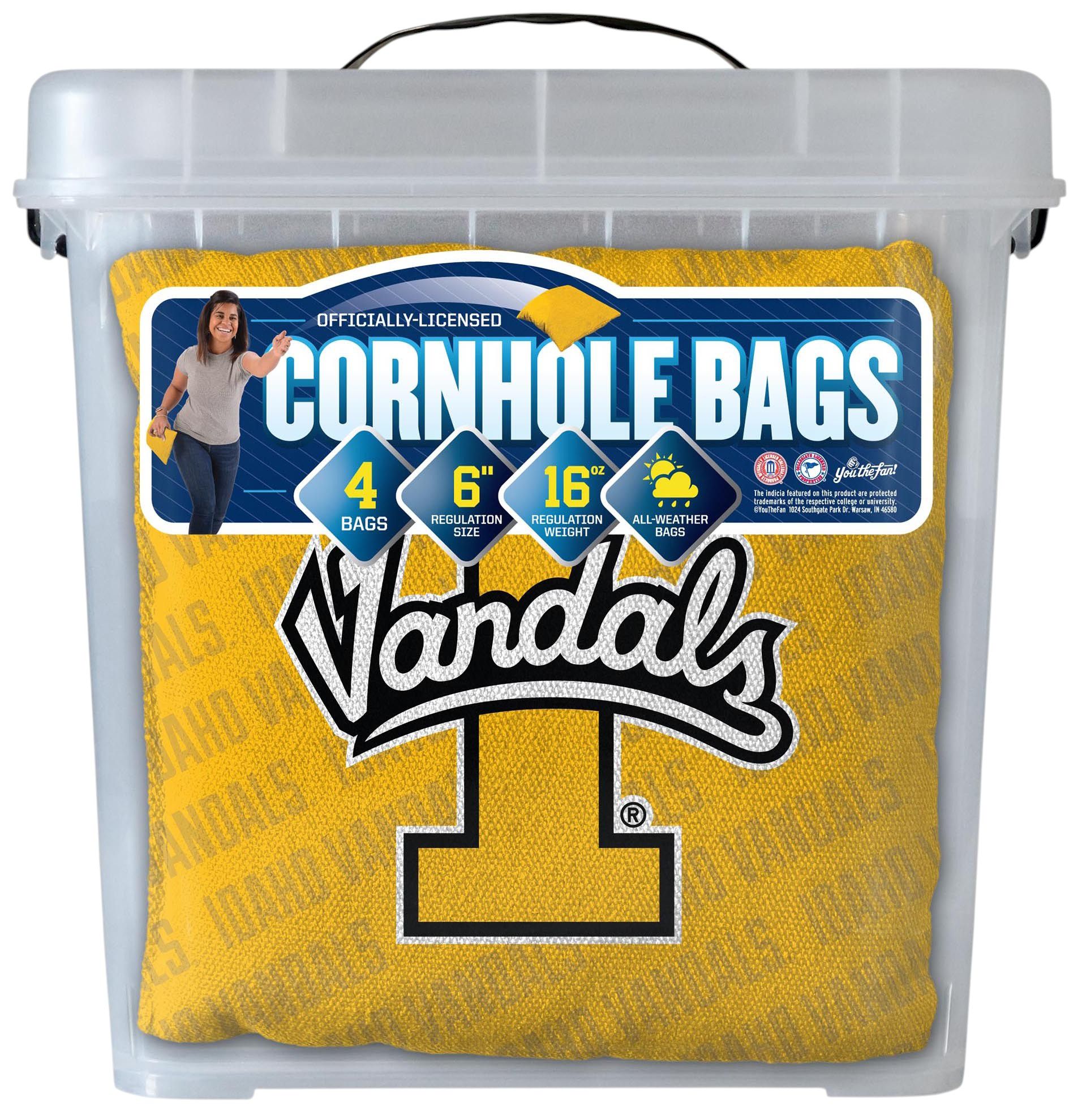 YouTheFan Idaho State Bengals Yellow 4-Pack Cornhole Bean Bag Set product image