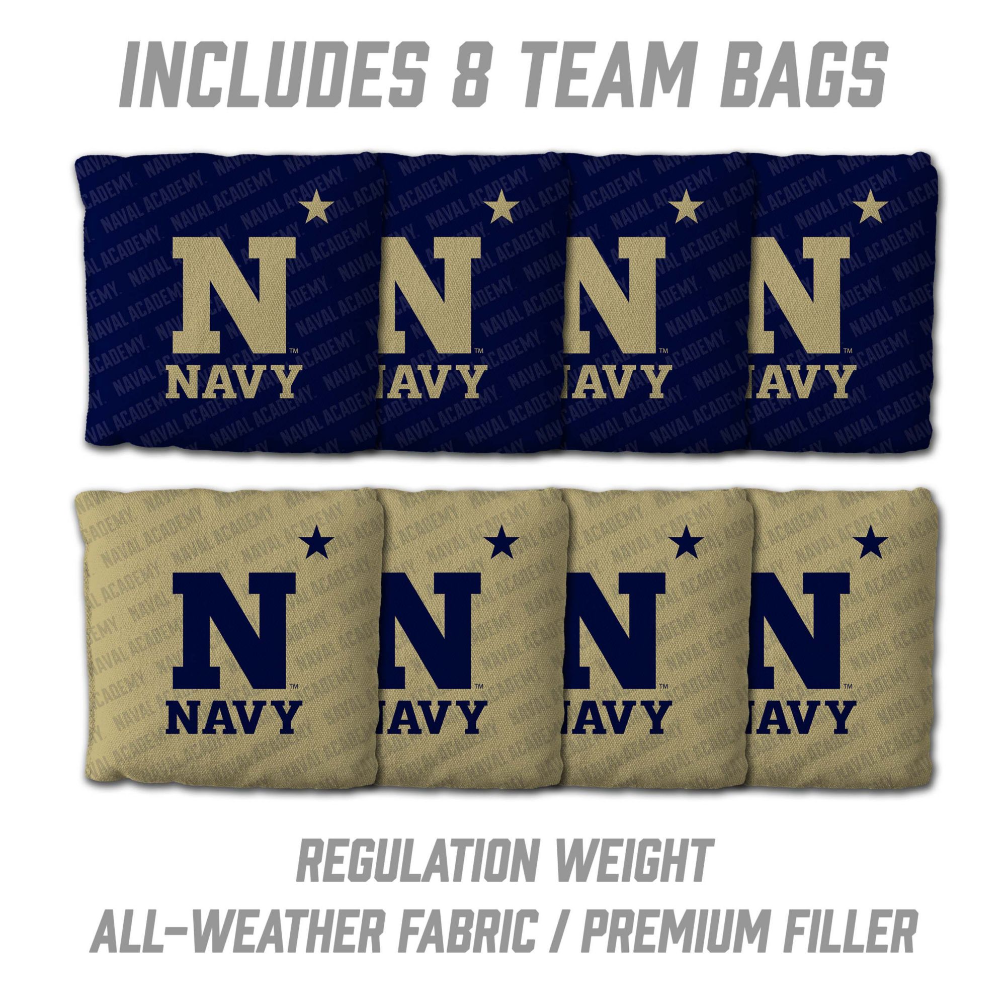 YouTheFan Navy Midshipmen 2' x 4' Cornhole Boards product image