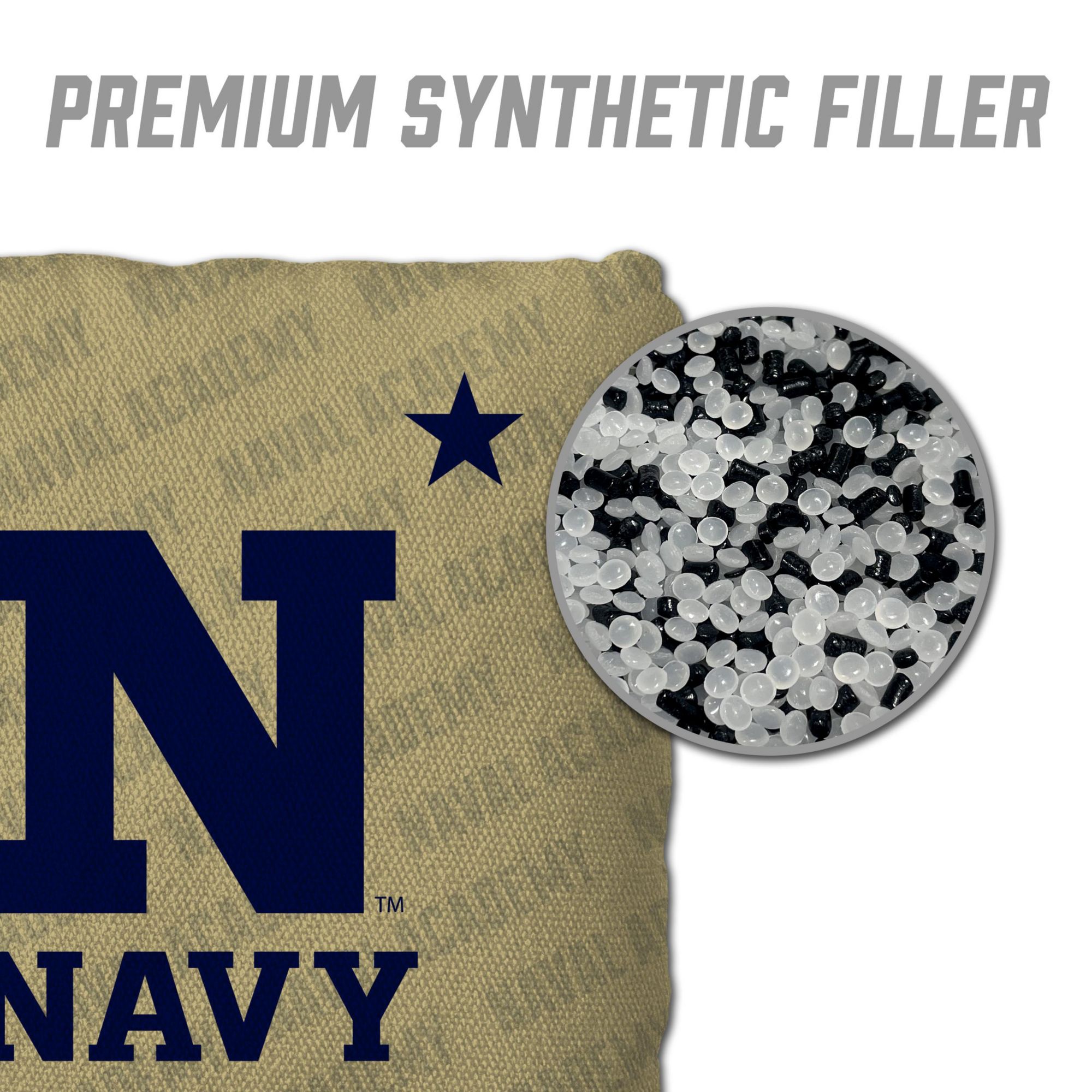 YouTheFan Navy Midshipmen Gold 4-Pack Cornhole Bean Bag Set product image