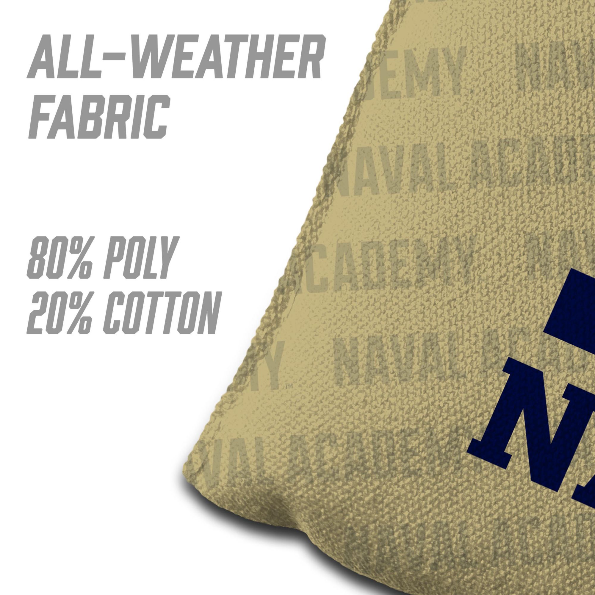 YouTheFan Navy Midshipmen Gold 4-Pack Cornhole Bean Bag Set product image