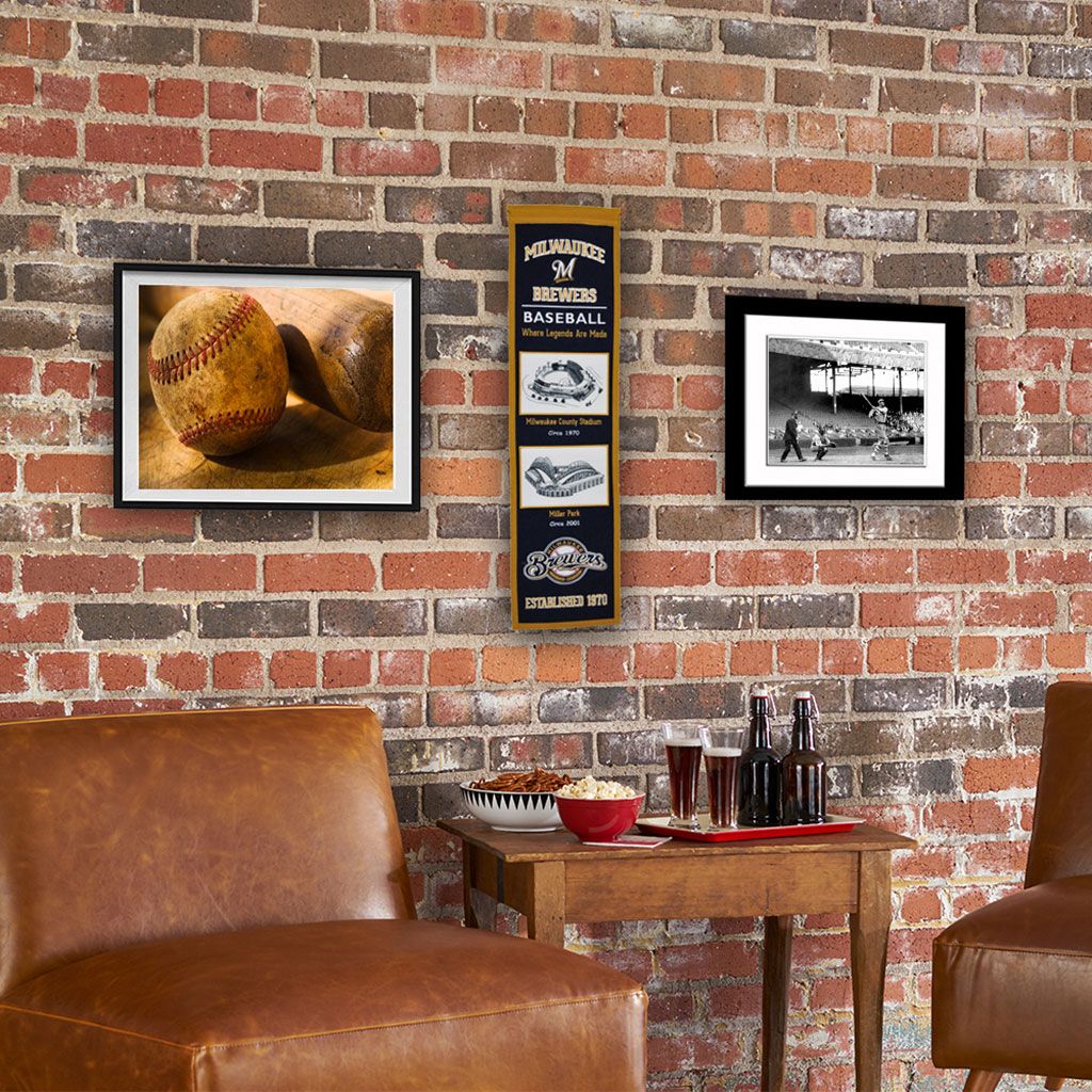 Winning Streak Sports Milwaukee Brewers Stadium Evolution Banner product image