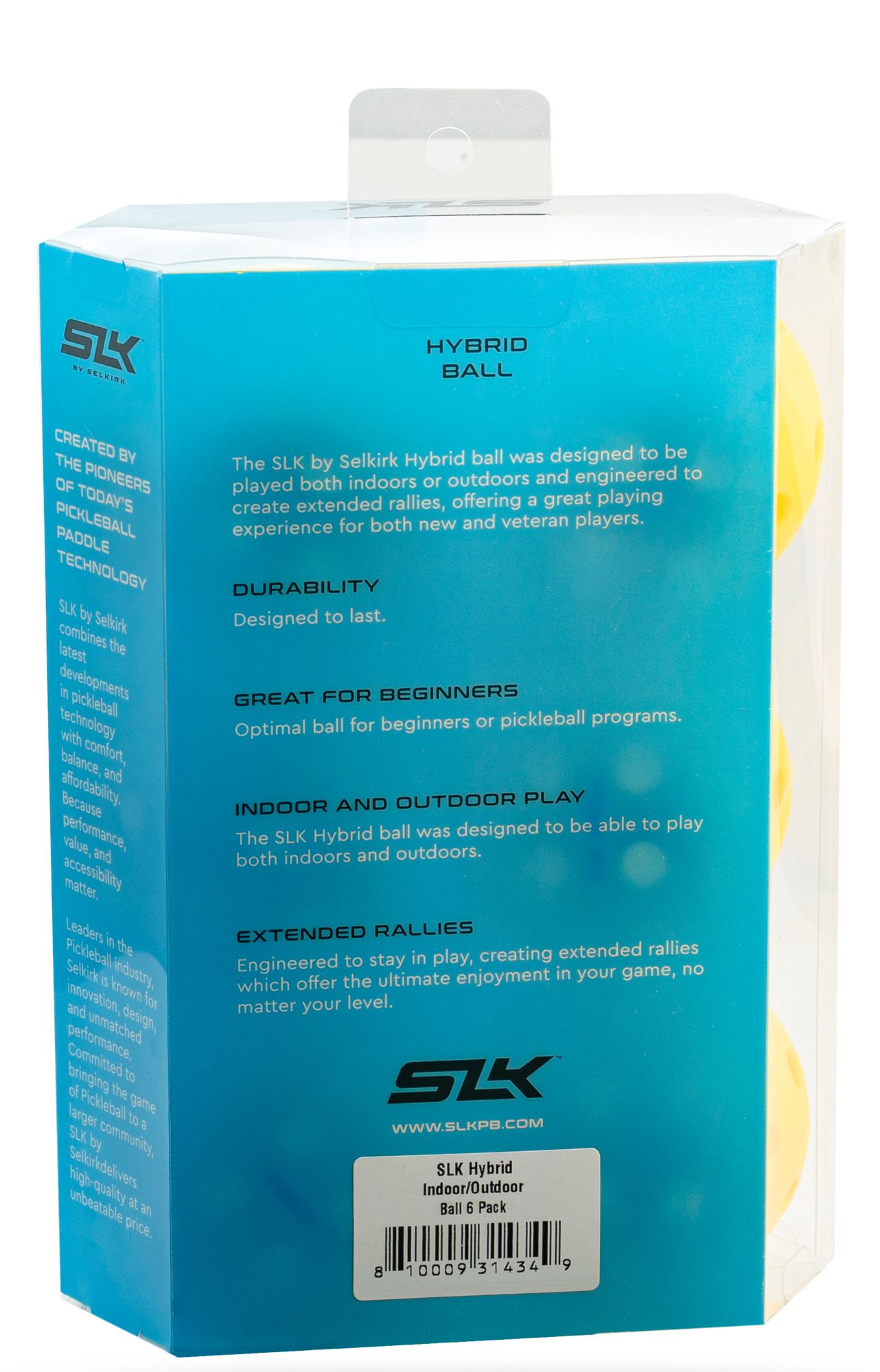 Selkirk SLK Hybrid Pickleballs – 6 Pack product image
