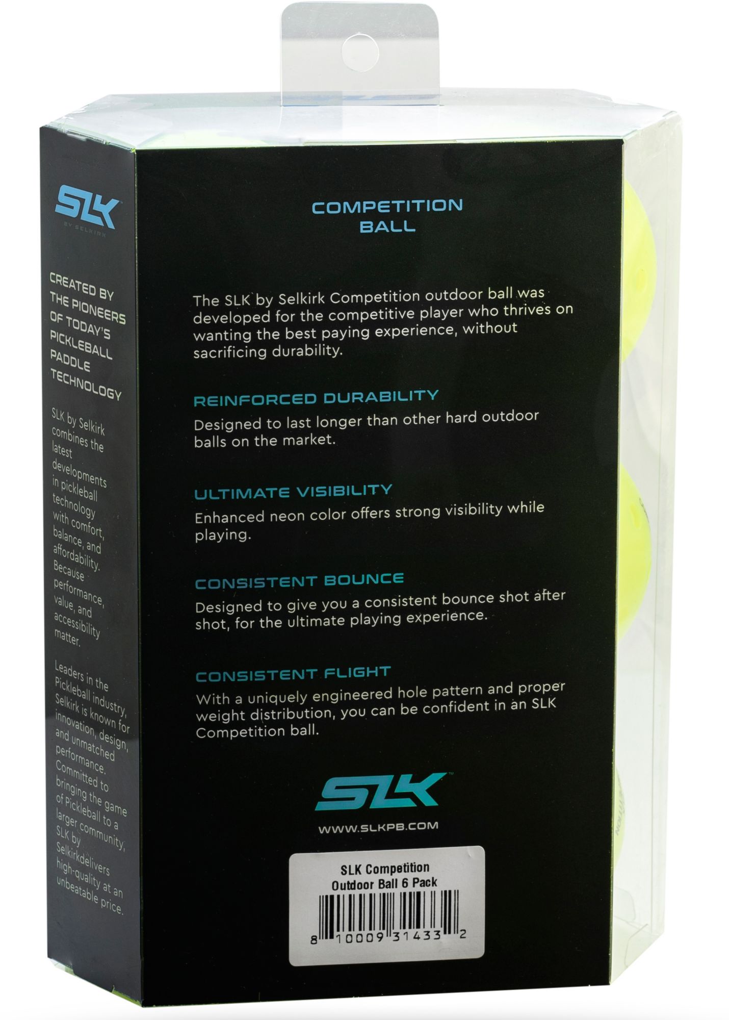 Selkirk SLK Competition Pickleballs – 6 Pack product image