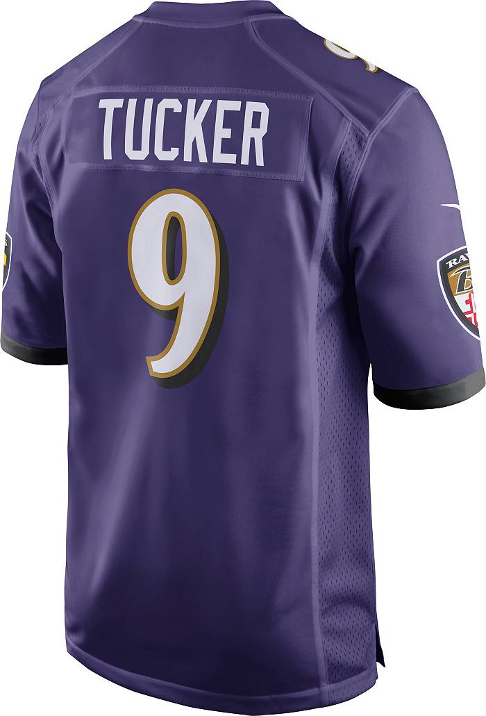 Nike Men's Baltimore Ravens Justin Tucker #9 Purple Game Jersey