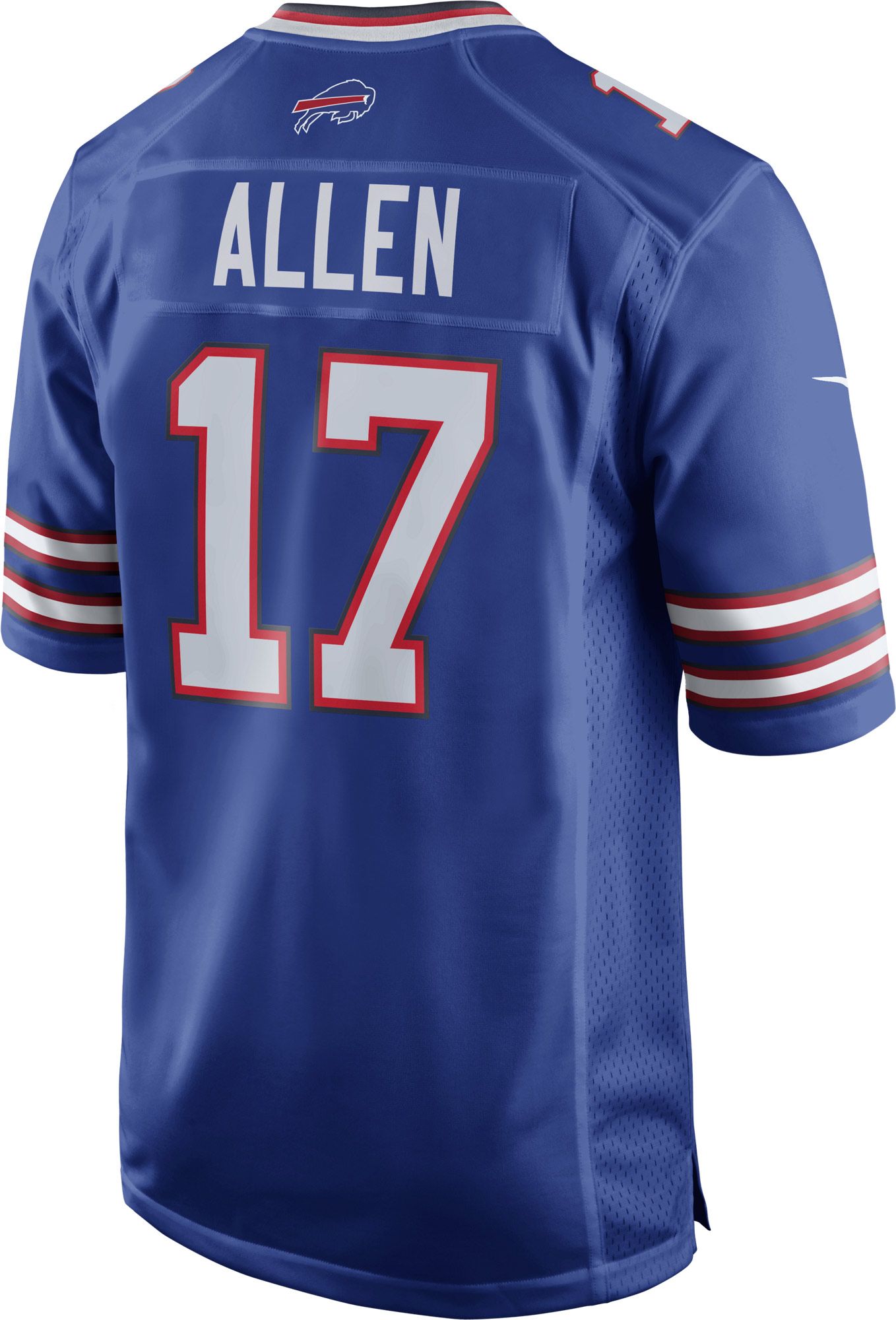 Buffalo Buffalo Bills No17 Josh Allen Men's Black V White Peace Split Nike Vapor Untouchable Limited Jersey