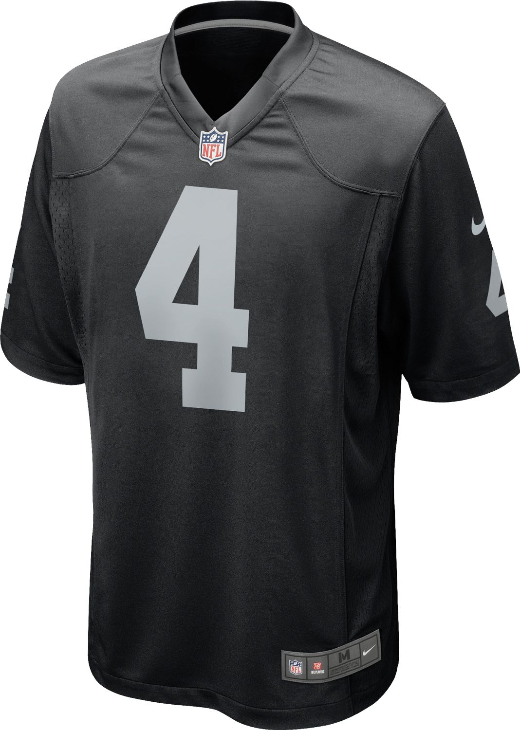 Nike Men's Las Vegas Raiders Derek Carr #4 Black Game Jersey product image