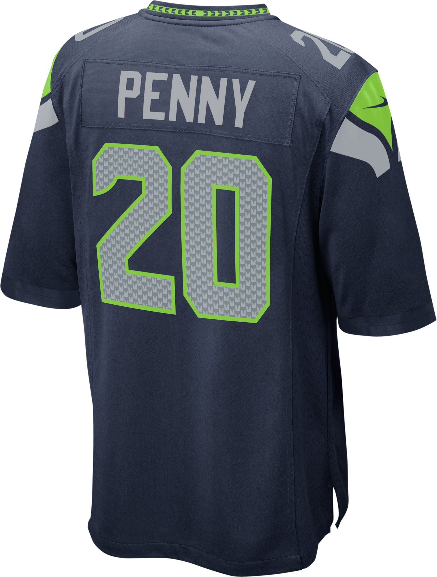 Rashaad Penny Seattle Seahawks Nike Player Game Jersey - College Navy