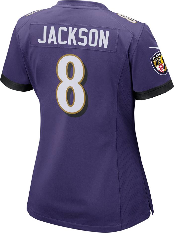 Nike Women's Baltimore Ravens Lamar Jackson #8 Purple Game Jersey