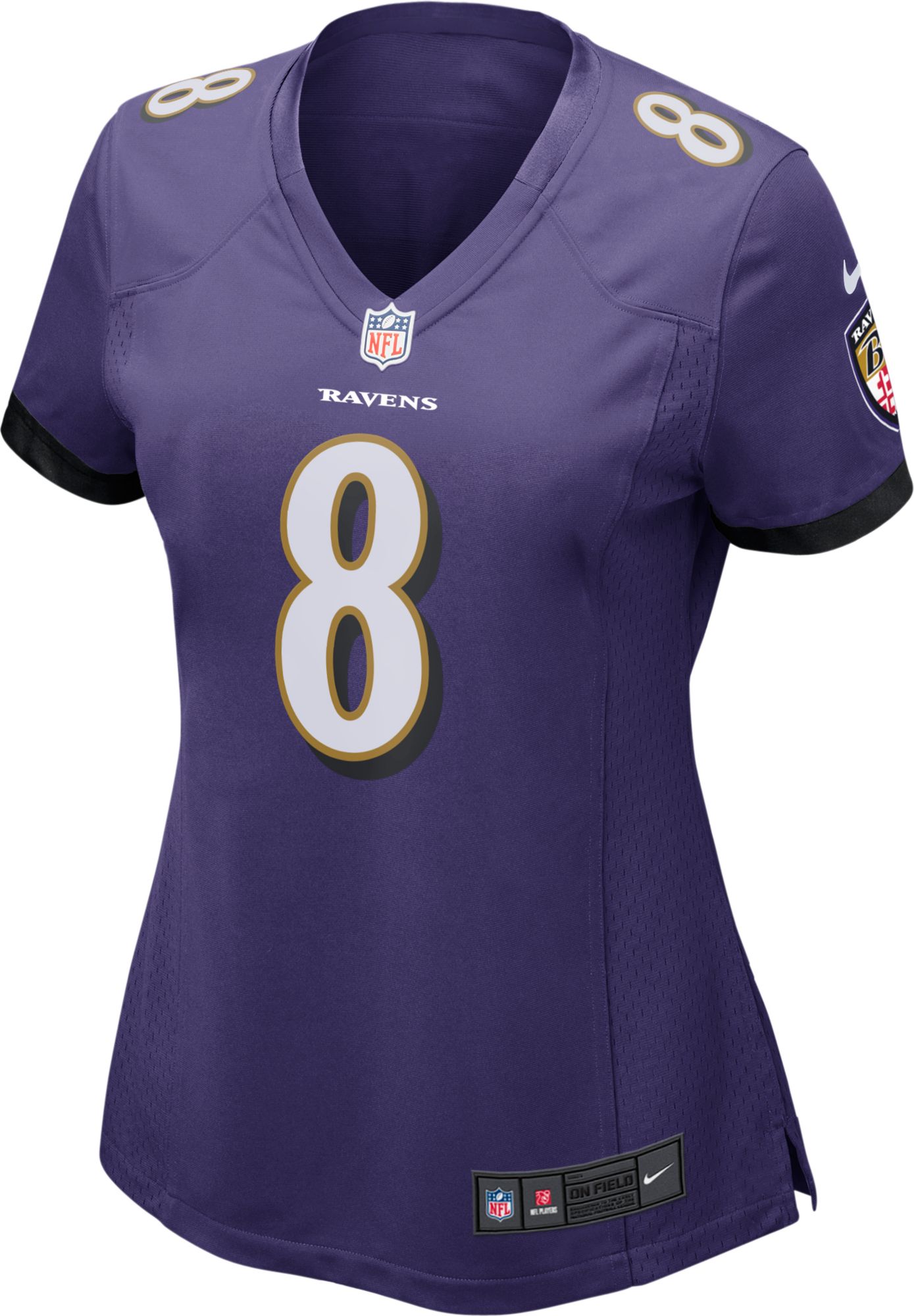 Nike Women's Baltimore Ravens Lamar Jackson #8 Purple Game Jersey