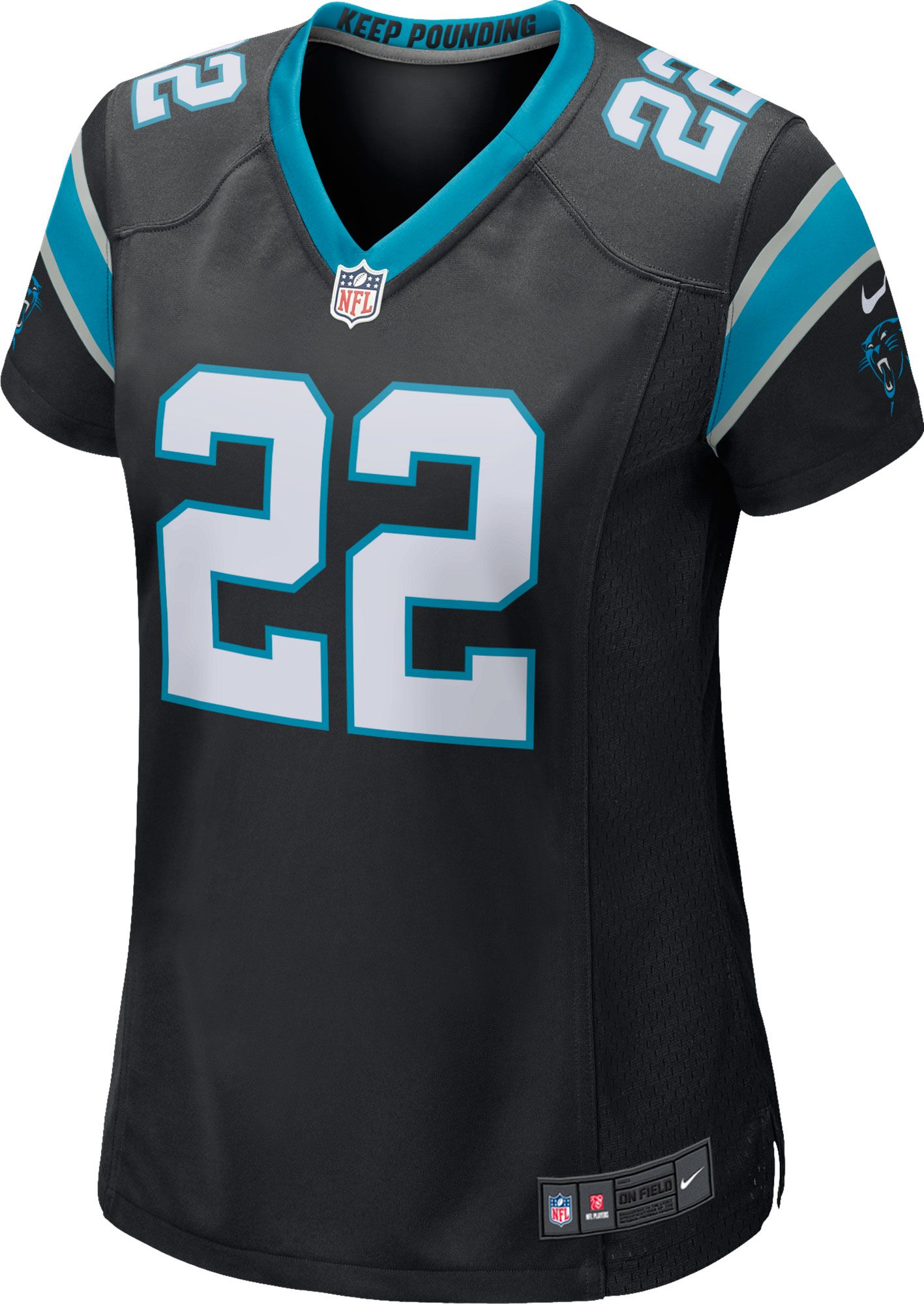Nike Women's Carolina Panthers Christian McCaffrey #22 Black Game Jersey product image