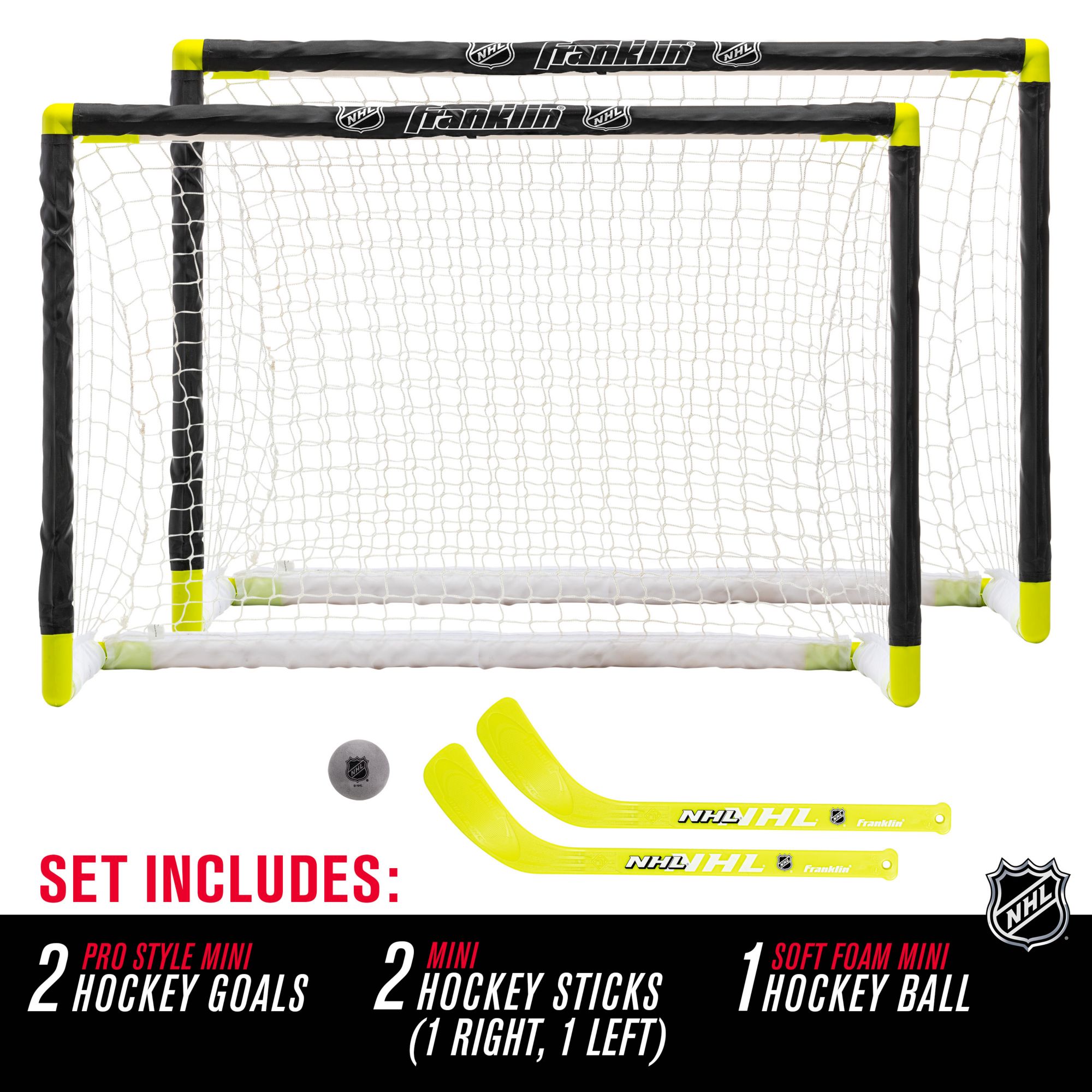 Franklin NHL Mini Hockey Pro Style Goal Set